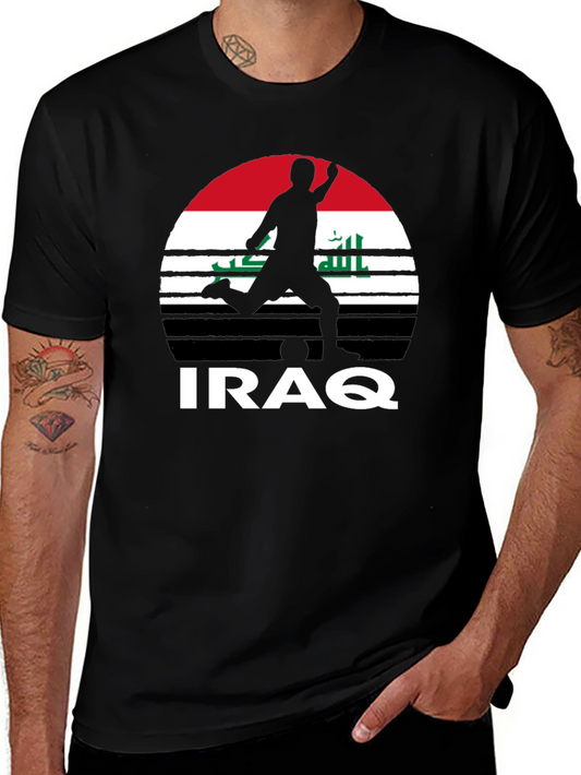 Iraq Football T-Shirt: Patriotic Soccer Tee