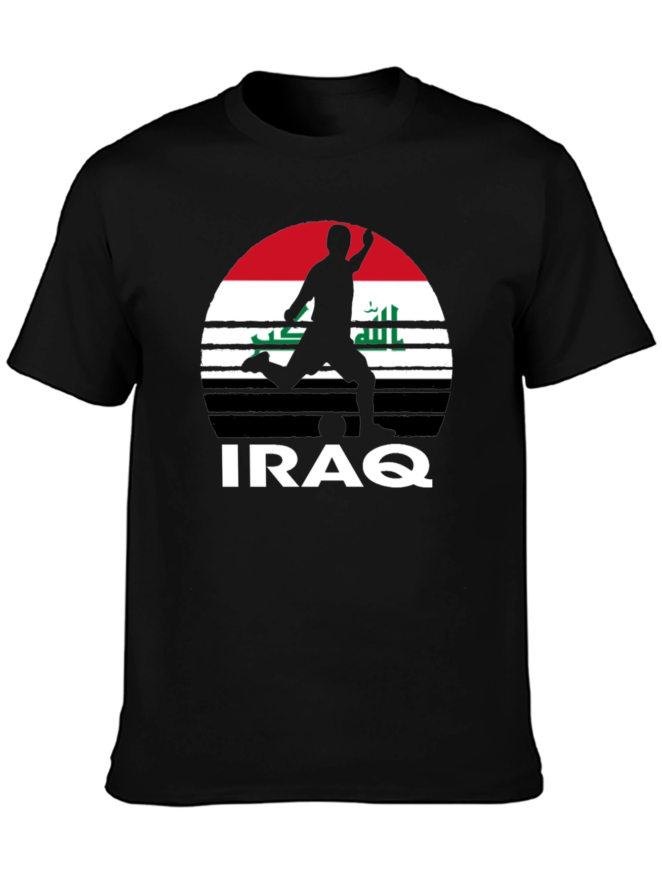 Iraq Football T-Shirt: Patriotic Soccer Tee