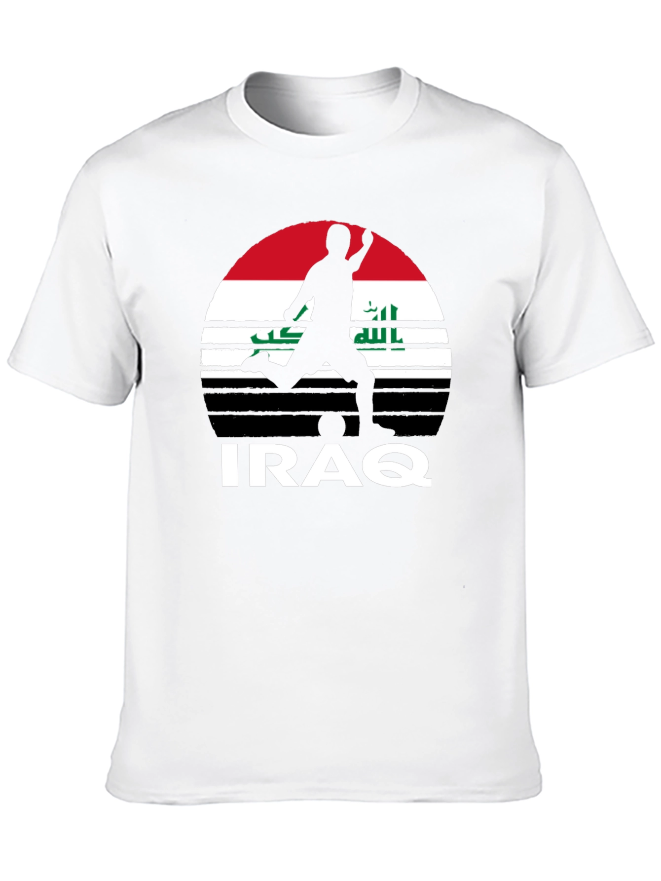 Iraq Football T-Shirt: Patriotic Soccer Tee
