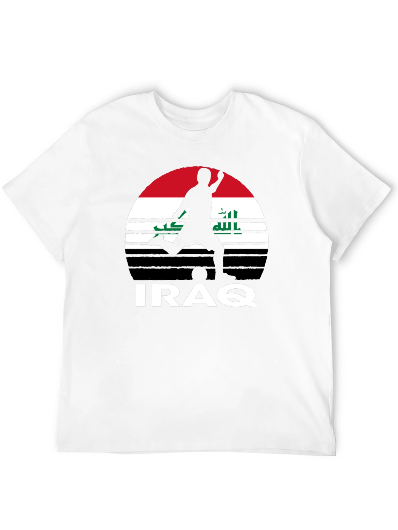 Iraq Football T-Shirt: Patriotic Soccer Tee