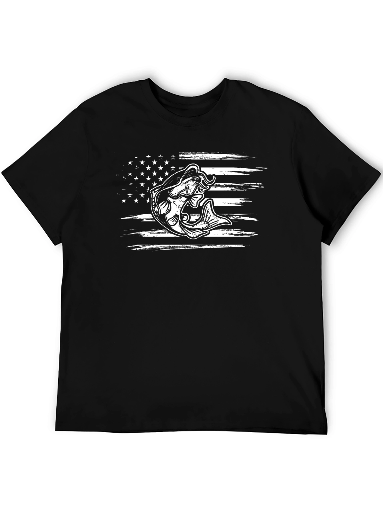 Fishing Flag Graphic Tee - Mens