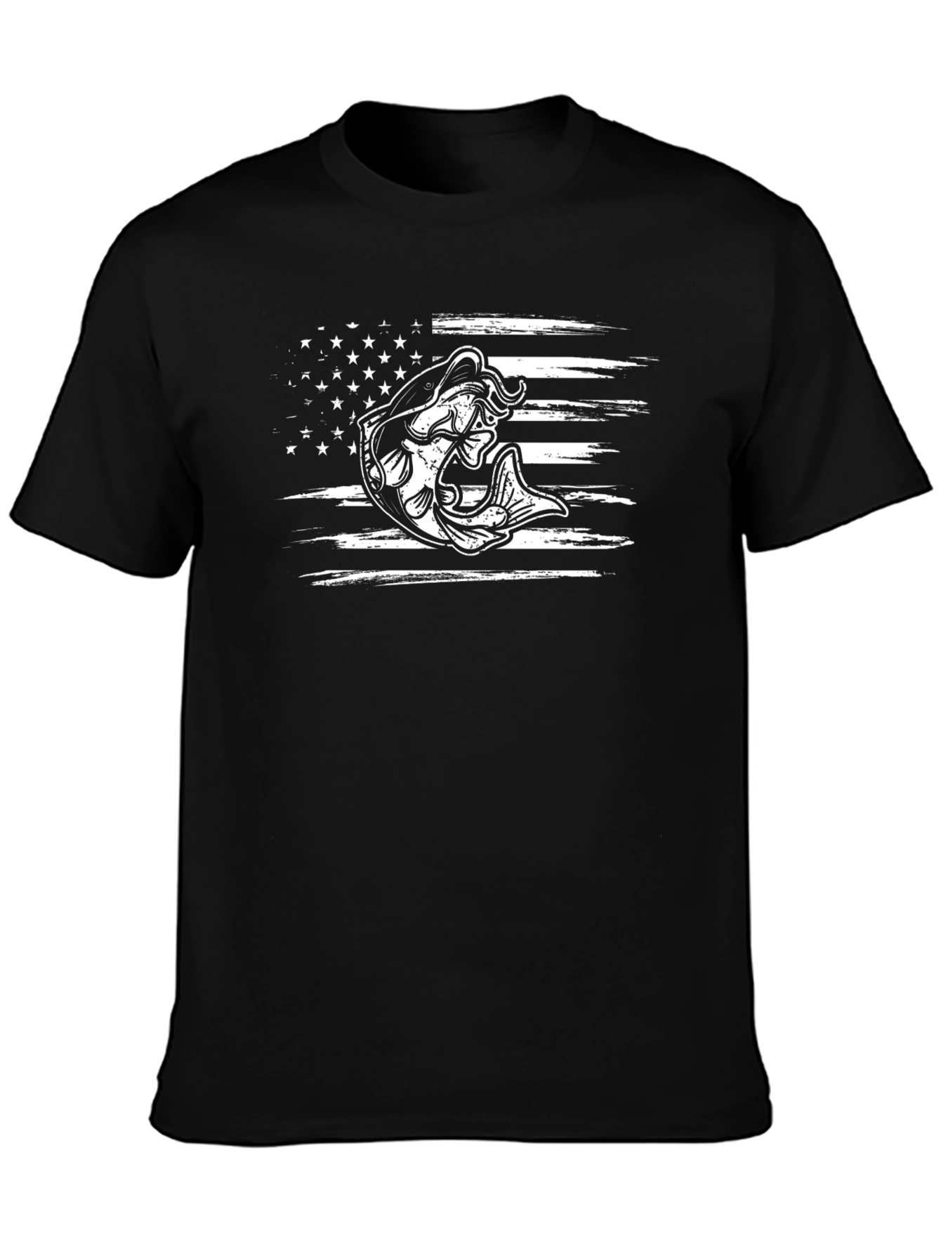 Fishing Flag Graphic Tee - Mens
