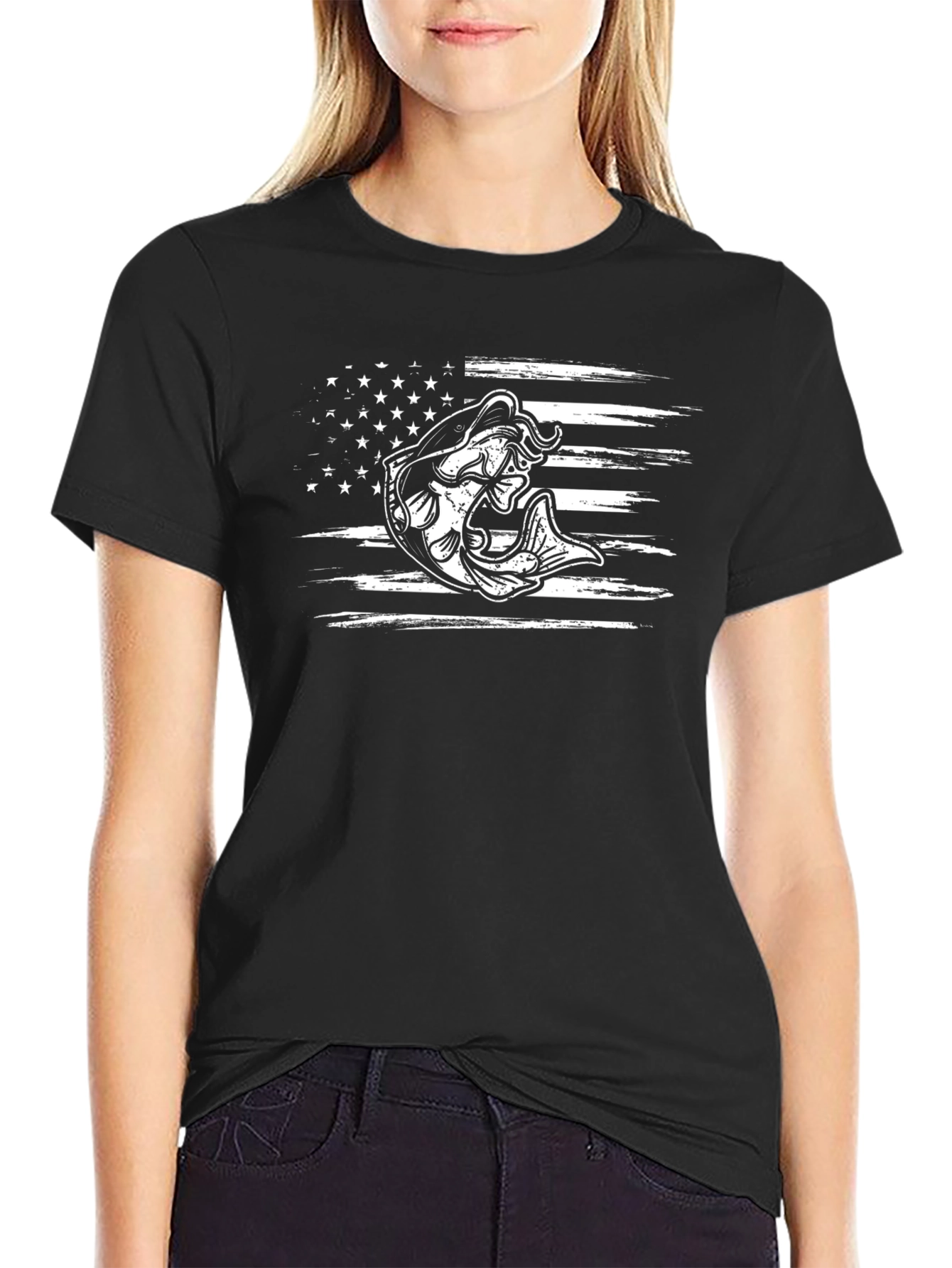 Fishing Flag Graphic Tee - Mens