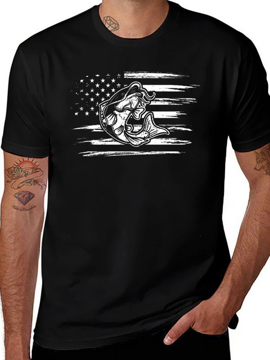 Fishing Flag Graphic Tee - Mens