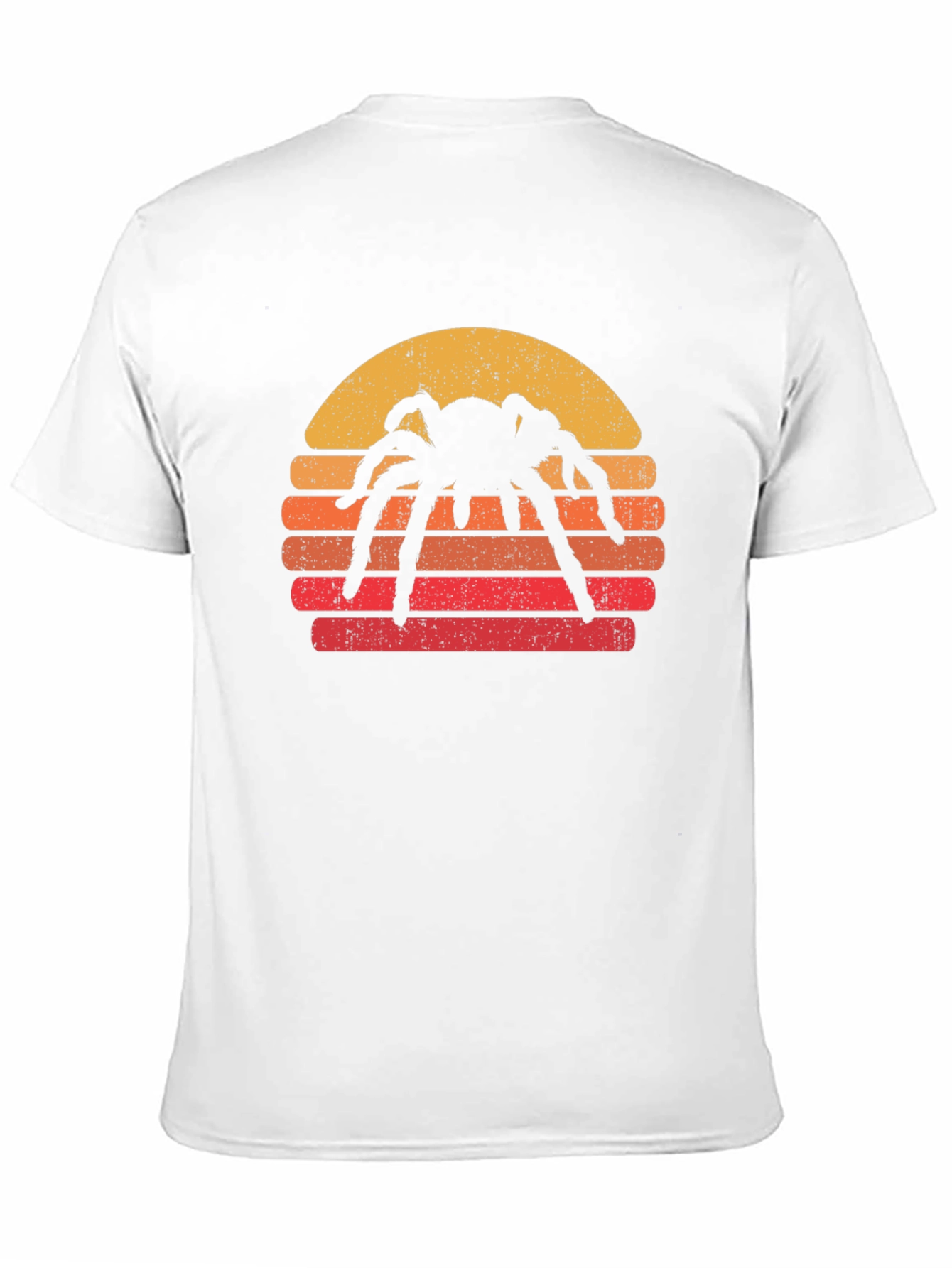 Spider Sunset Graphic T-Shirt - Retro Halloween Tee