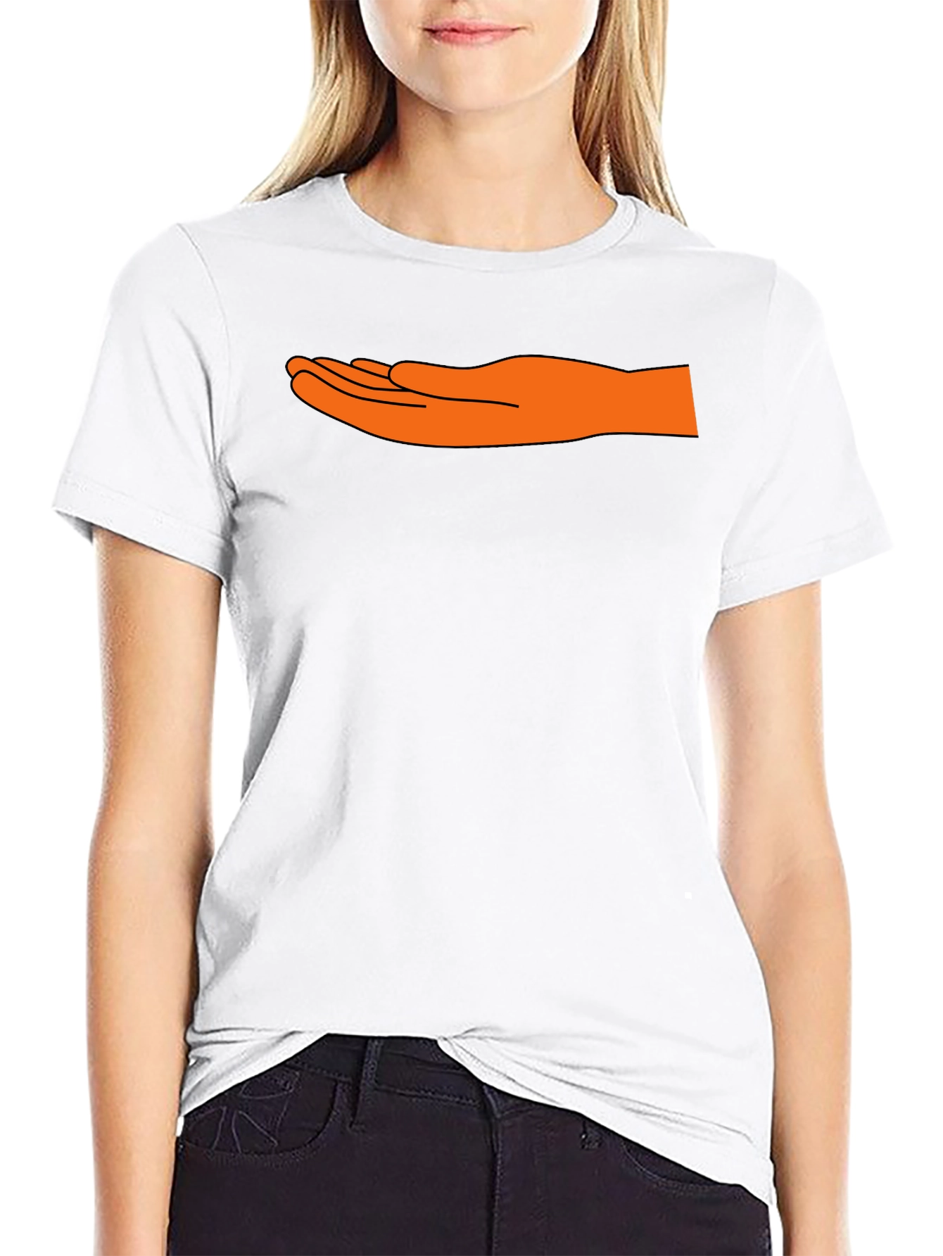 Novelty Hand Graphic T-Shirt