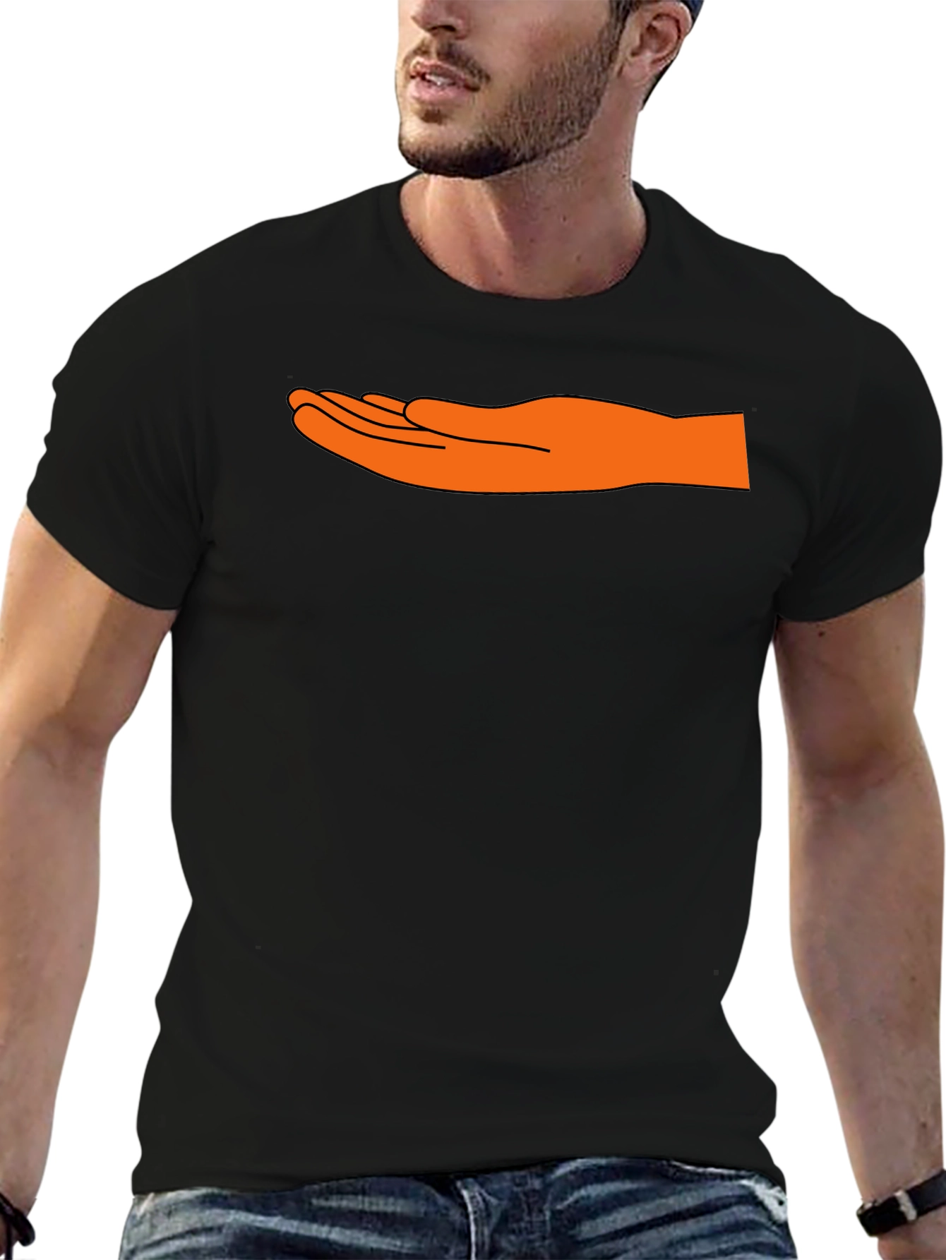 Novelty Hand Graphic T-Shirt
