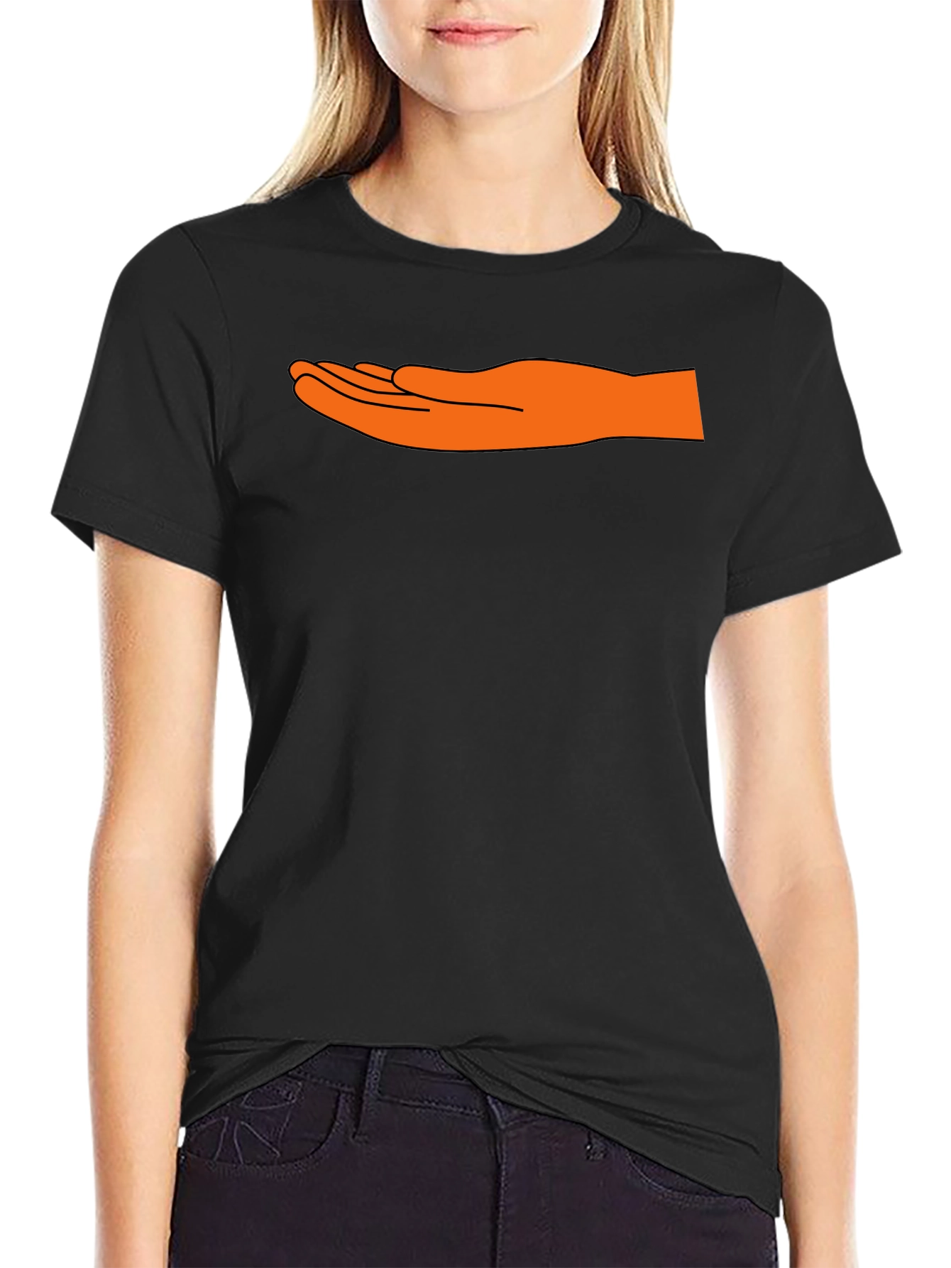 Novelty Hand Graphic T-Shirt