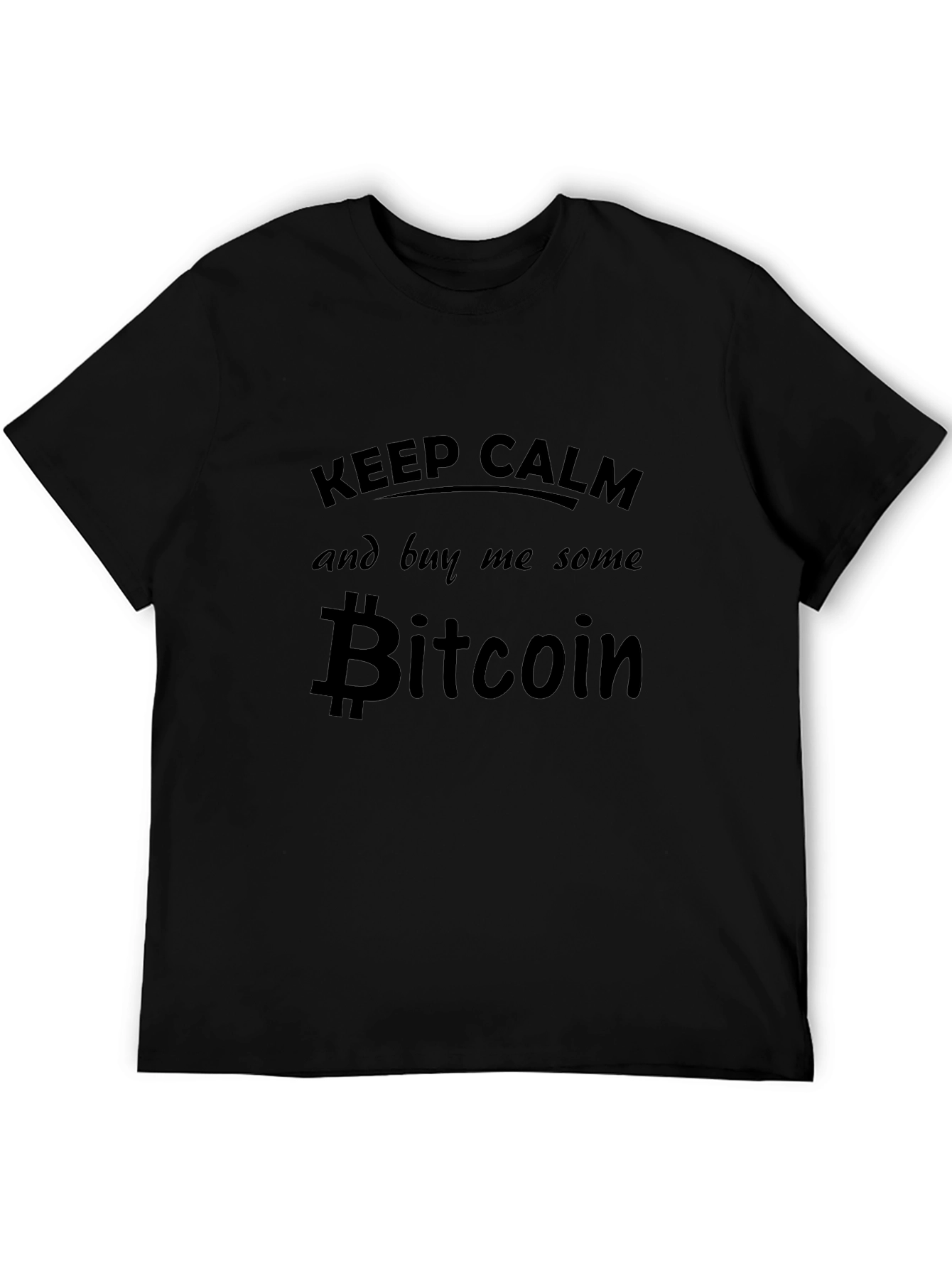 Keep Calm Buy Bitcoin Black Graphic Tee
