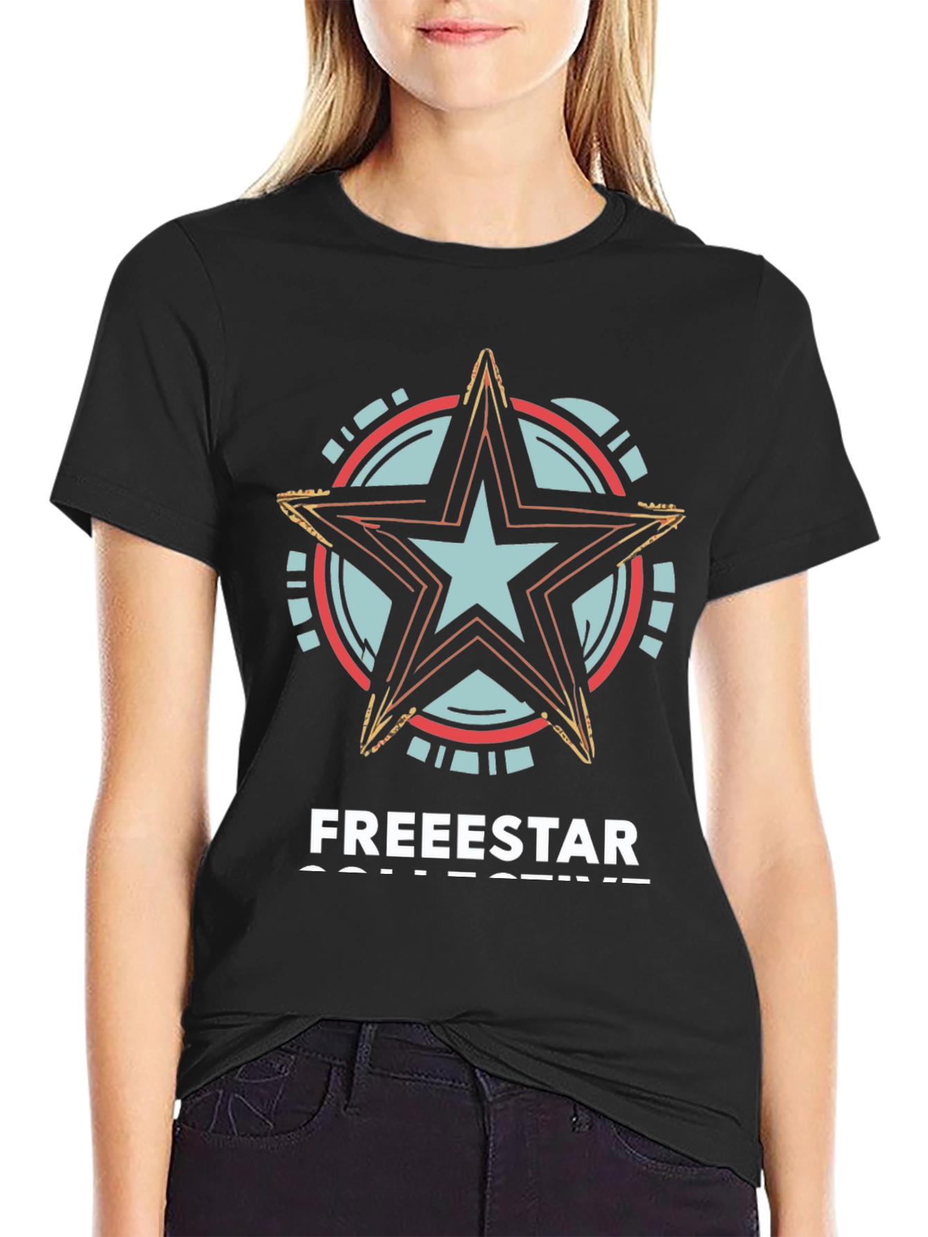 Freestar Collective Black T-Shirt