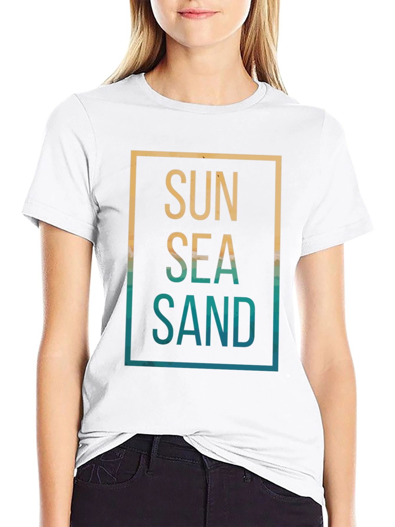 Sun Sea Sand Graphic Tee - Coastal Vibe