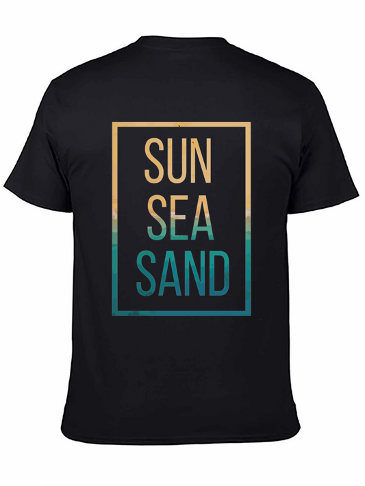 Sun Sea Sand Graphic Tee - Coastal Vibe