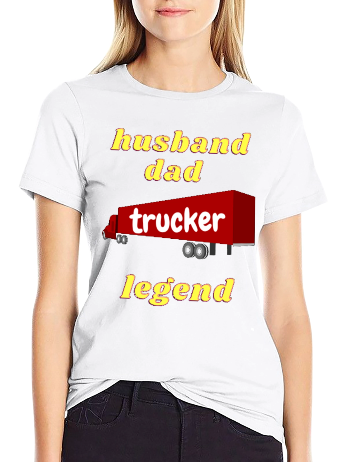 Husband Dad Trucker Legend T-Shirt