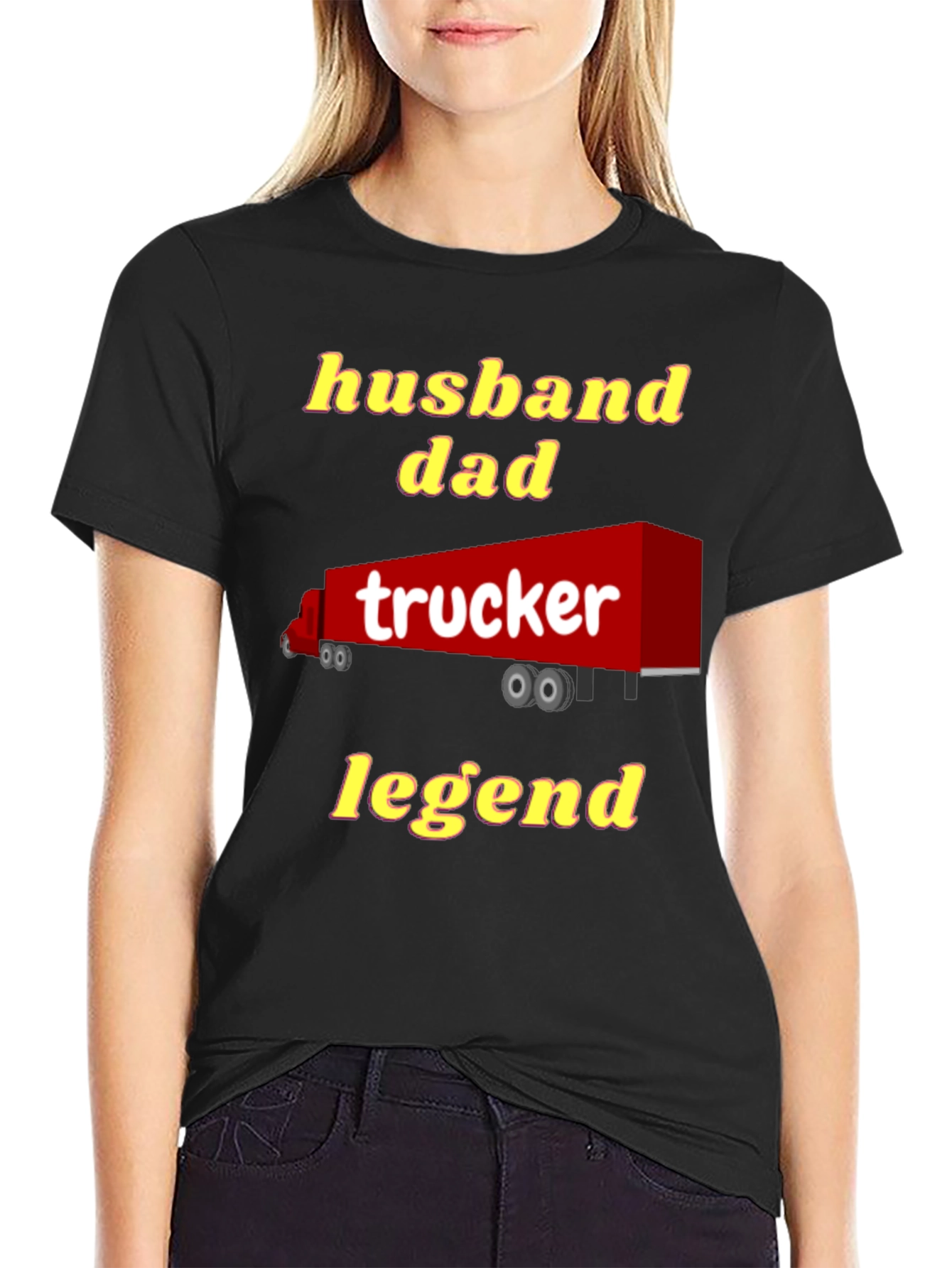 Husband Dad Trucker Legend T-Shirt