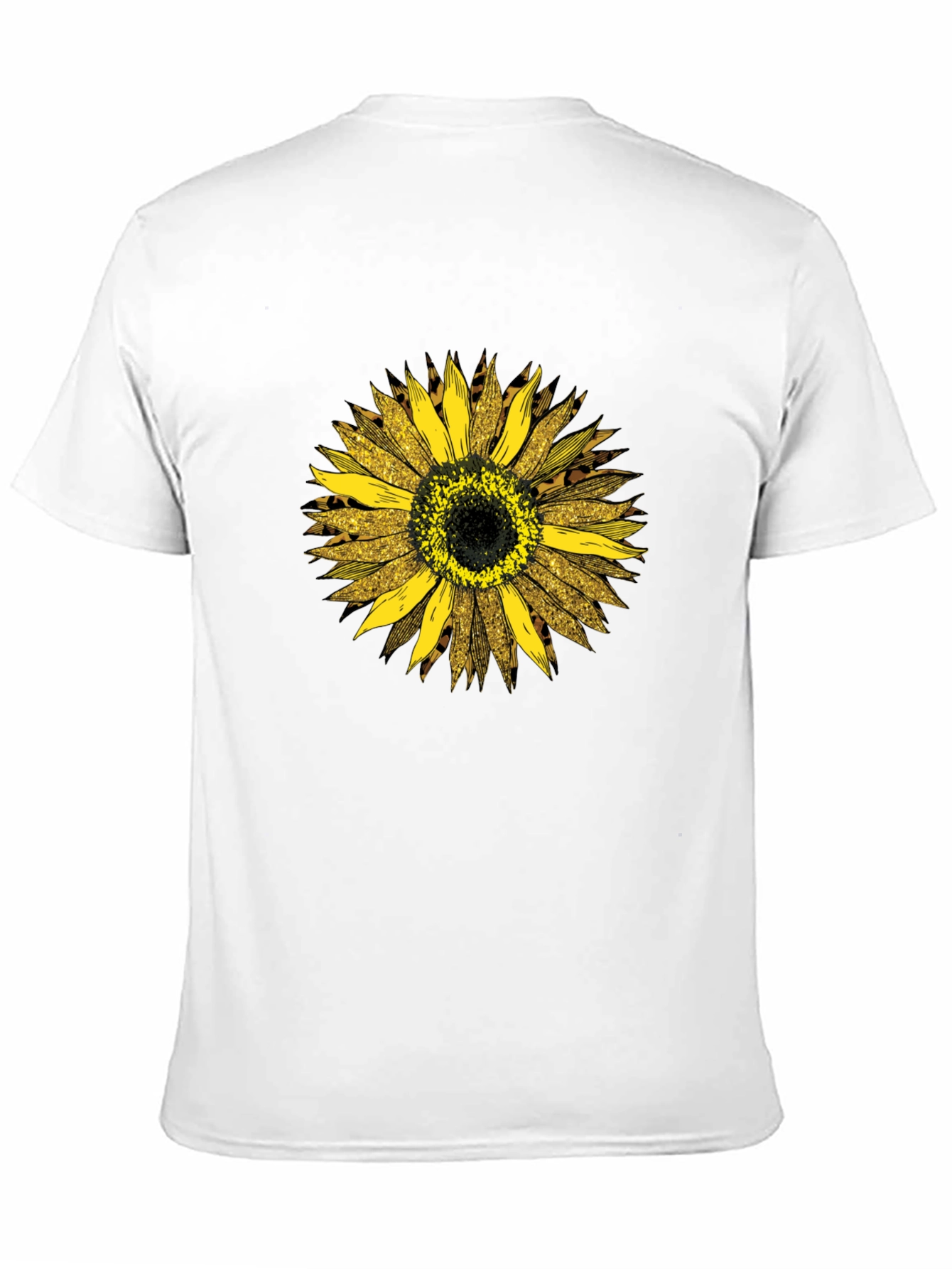 Sunflower Leopard Print Graphic Tee - Black