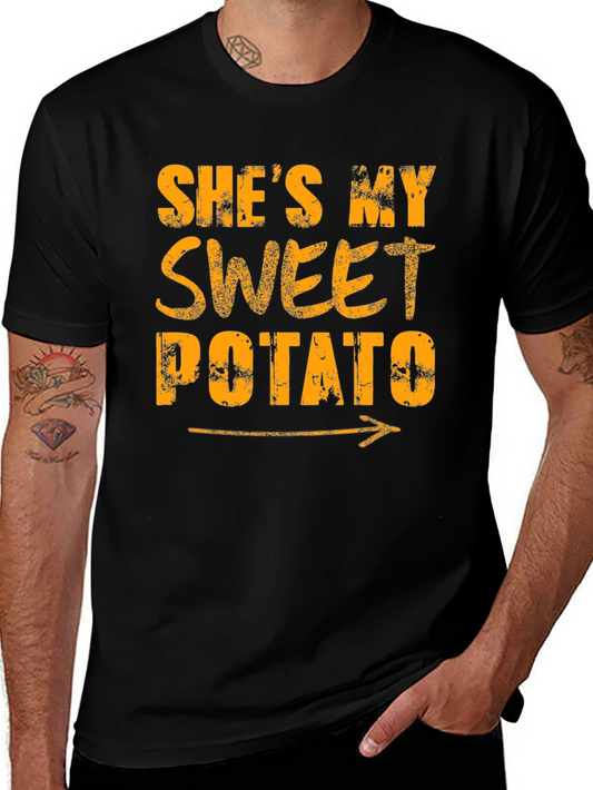 Shes My Sweet Potato Funny Couple T-Shirt