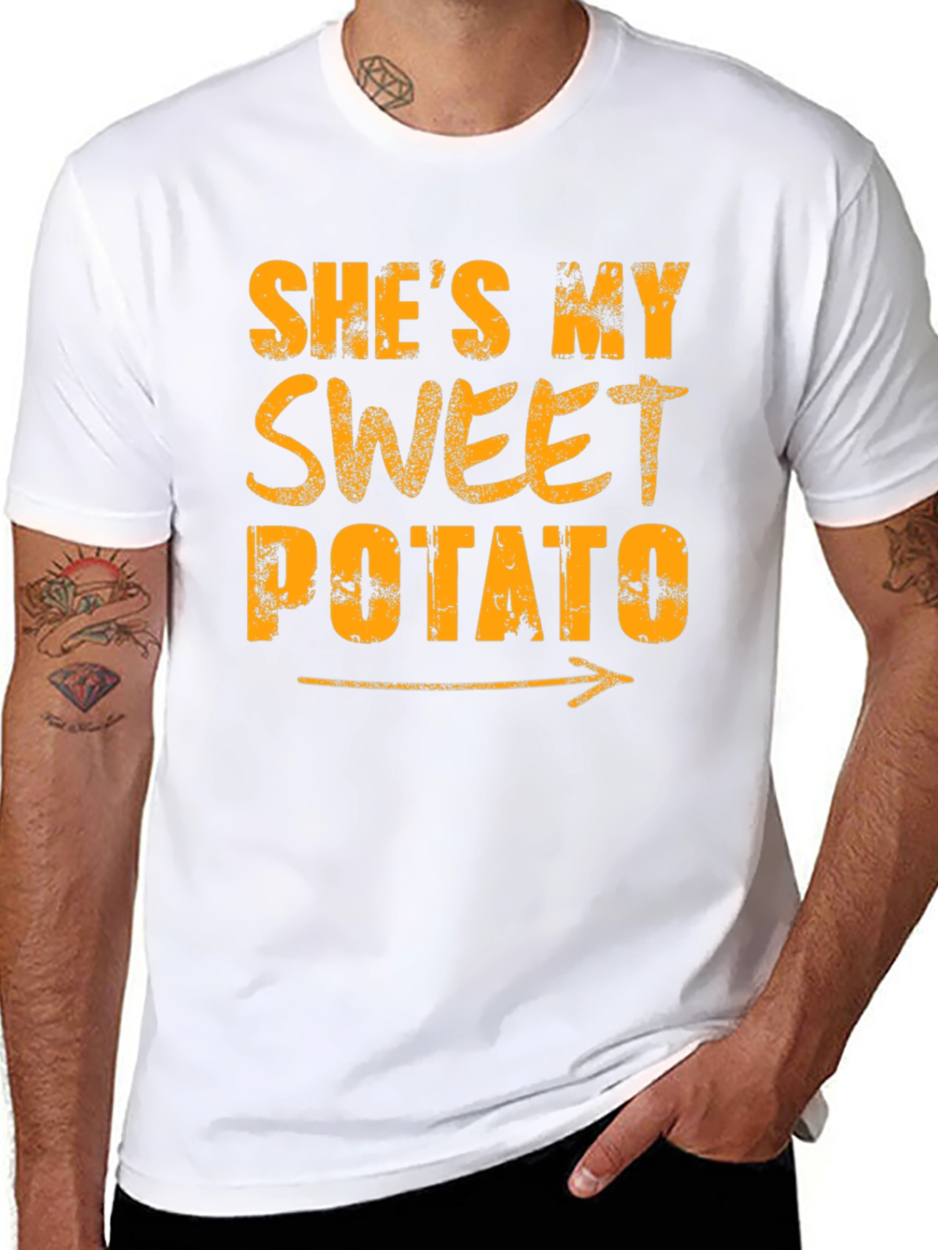Shes My Sweet Potato Funny Couple T-Shirt