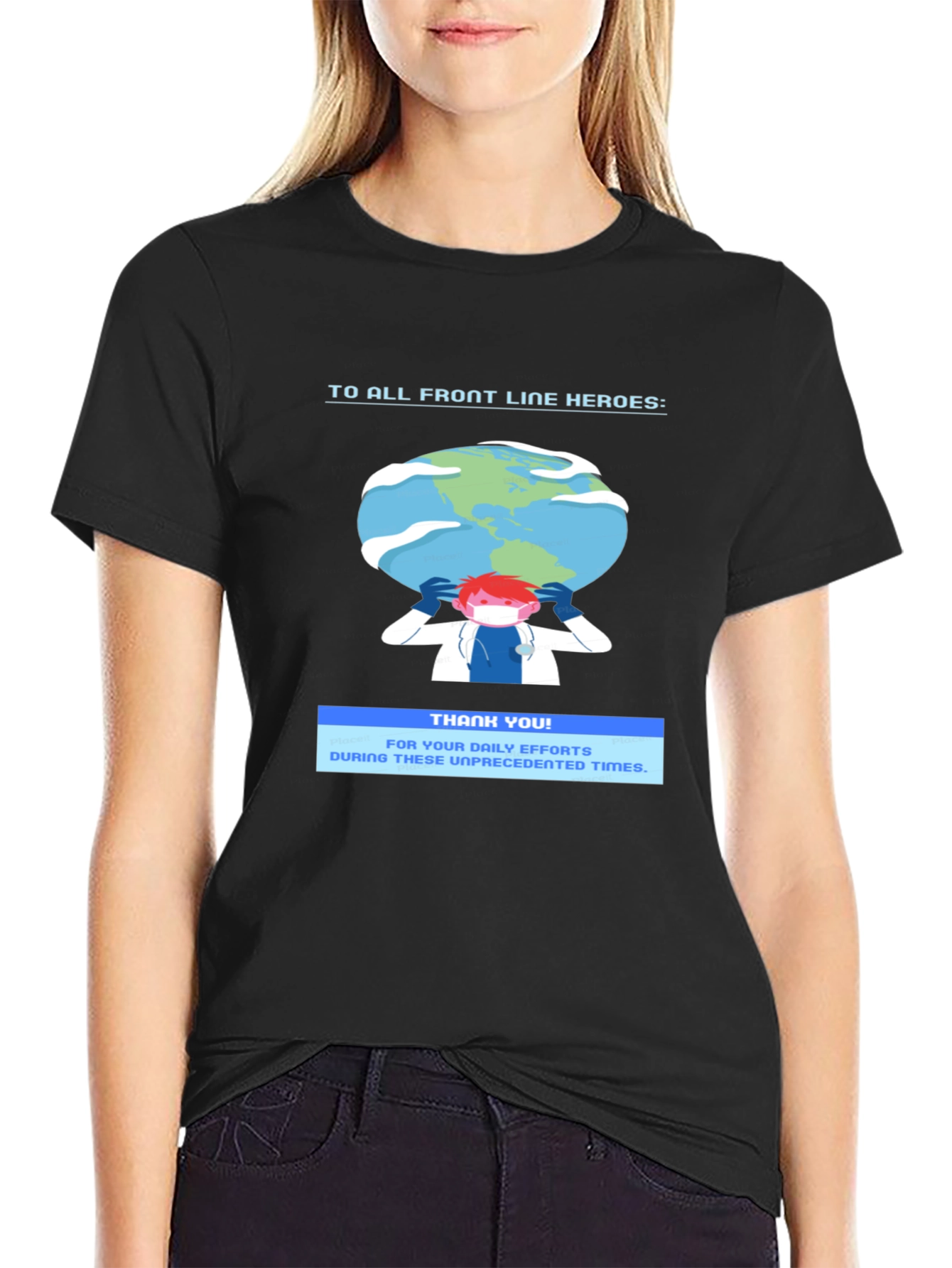 Front Line Heroes Graphic T-Shirt - Thank You Tee