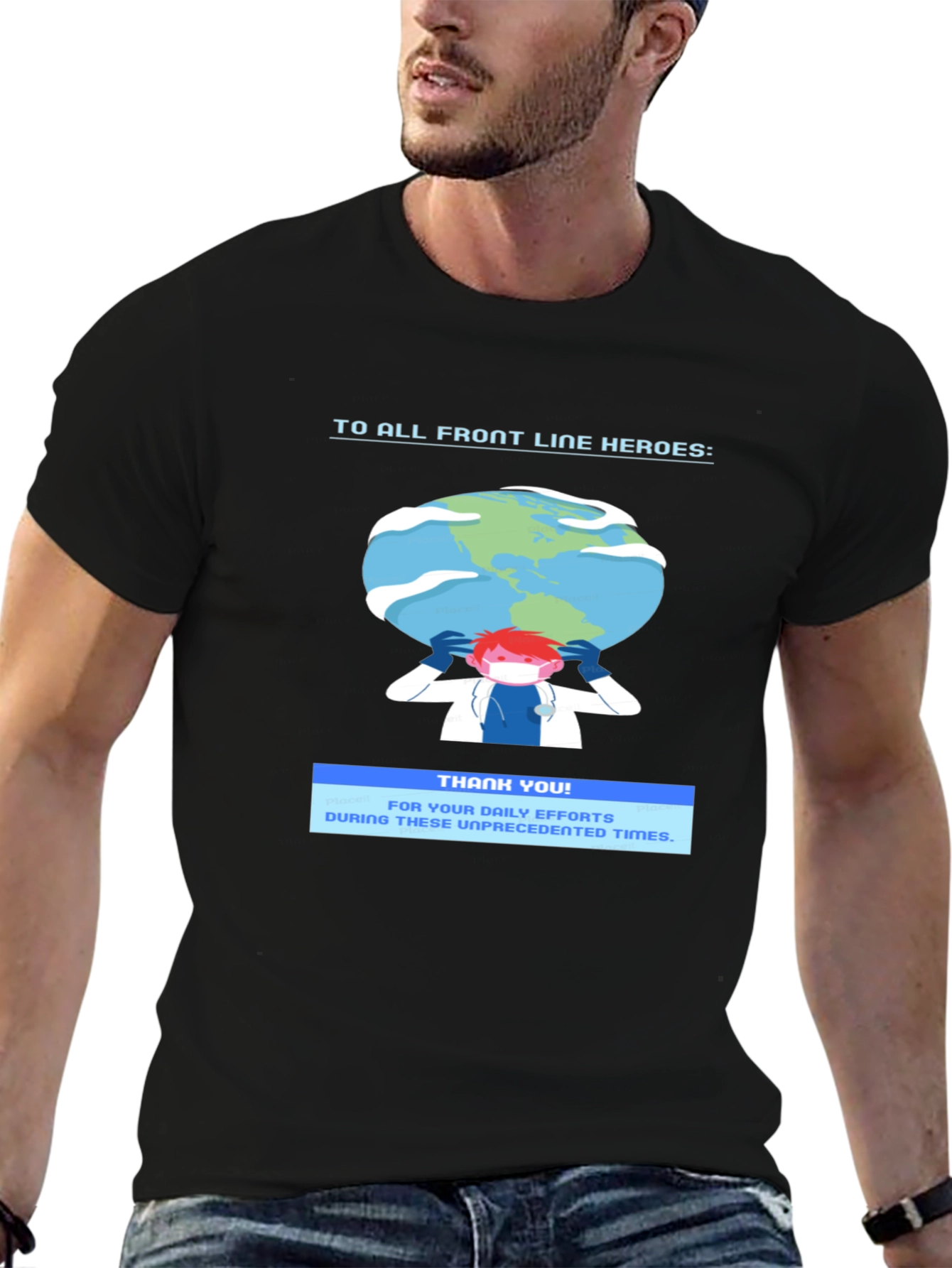 Front Line Heroes Graphic T-Shirt - Thank You Tee