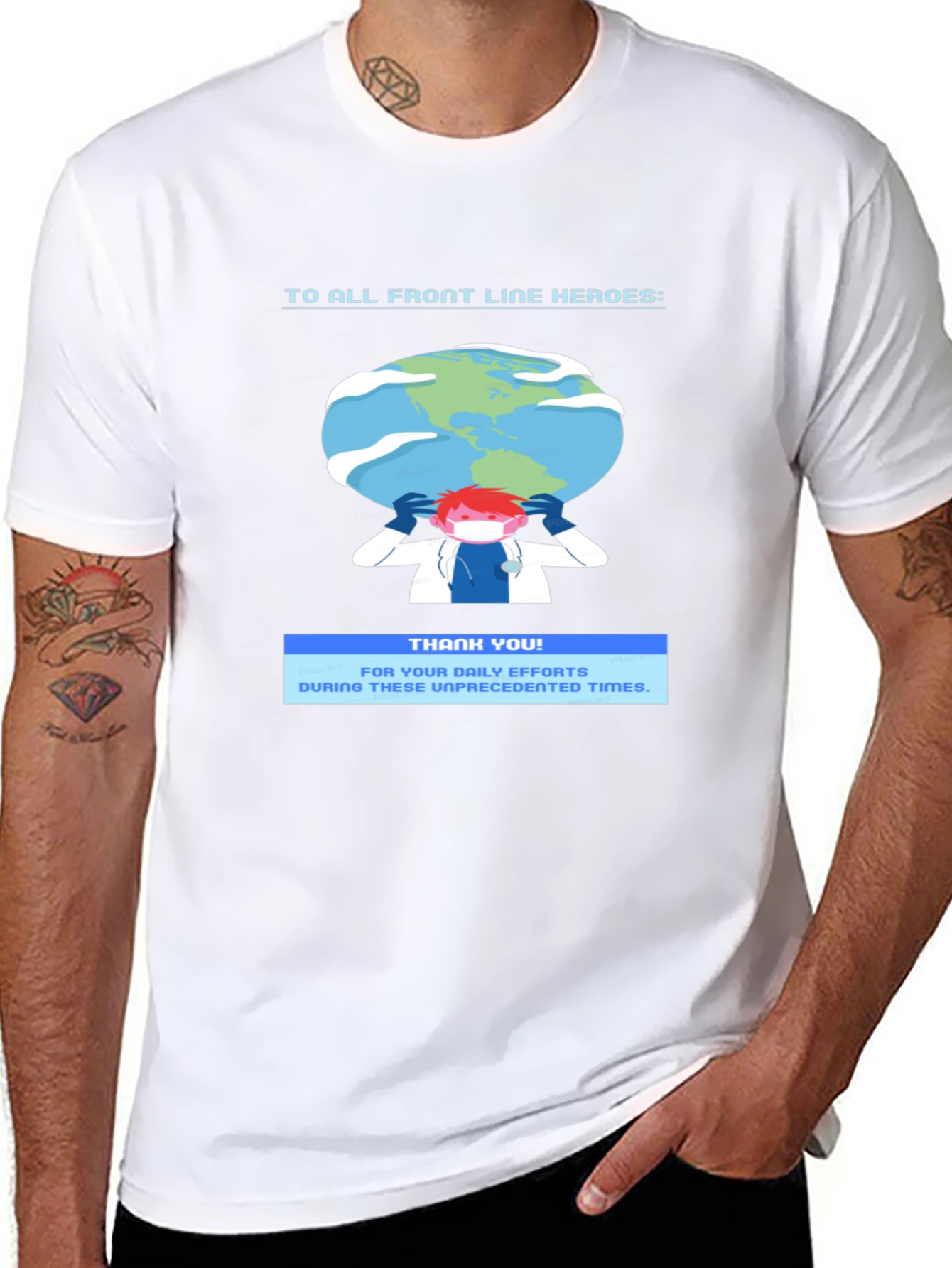 Front Line Heroes Graphic T-Shirt - Thank You Tee