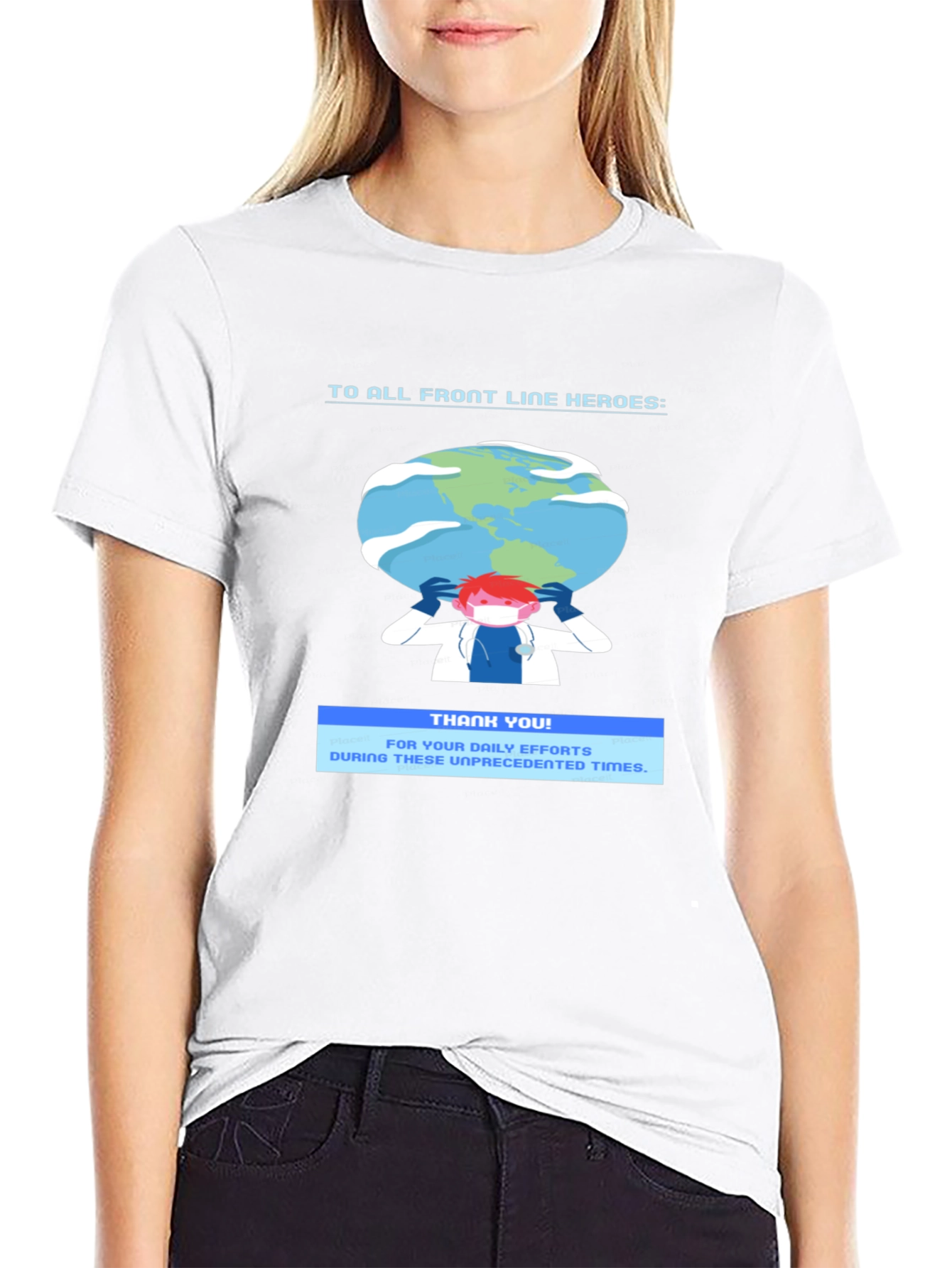Front Line Heroes Graphic T-Shirt - Thank You Tee