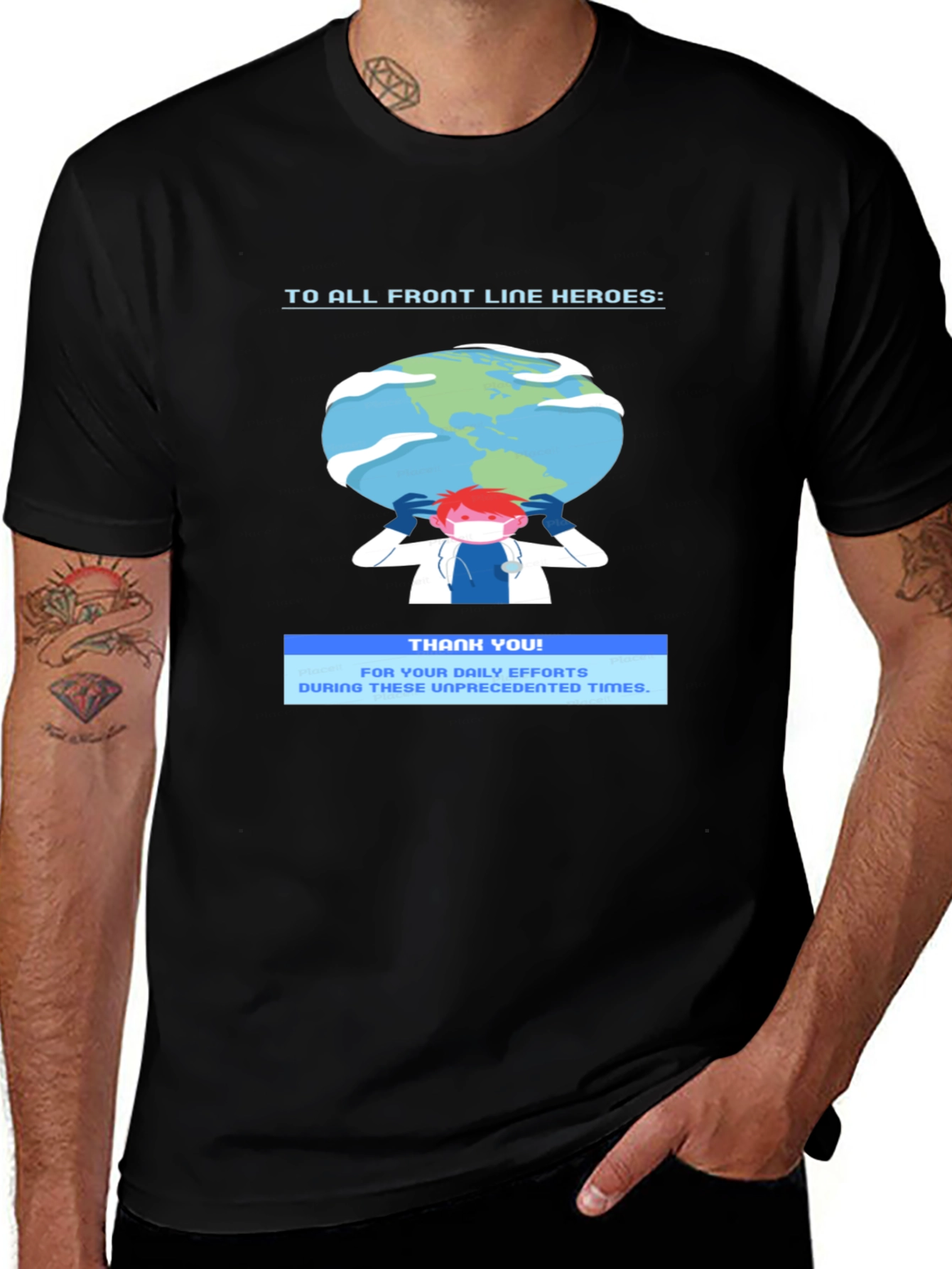Front Line Heroes Graphic T-Shirt - Thank You Tee