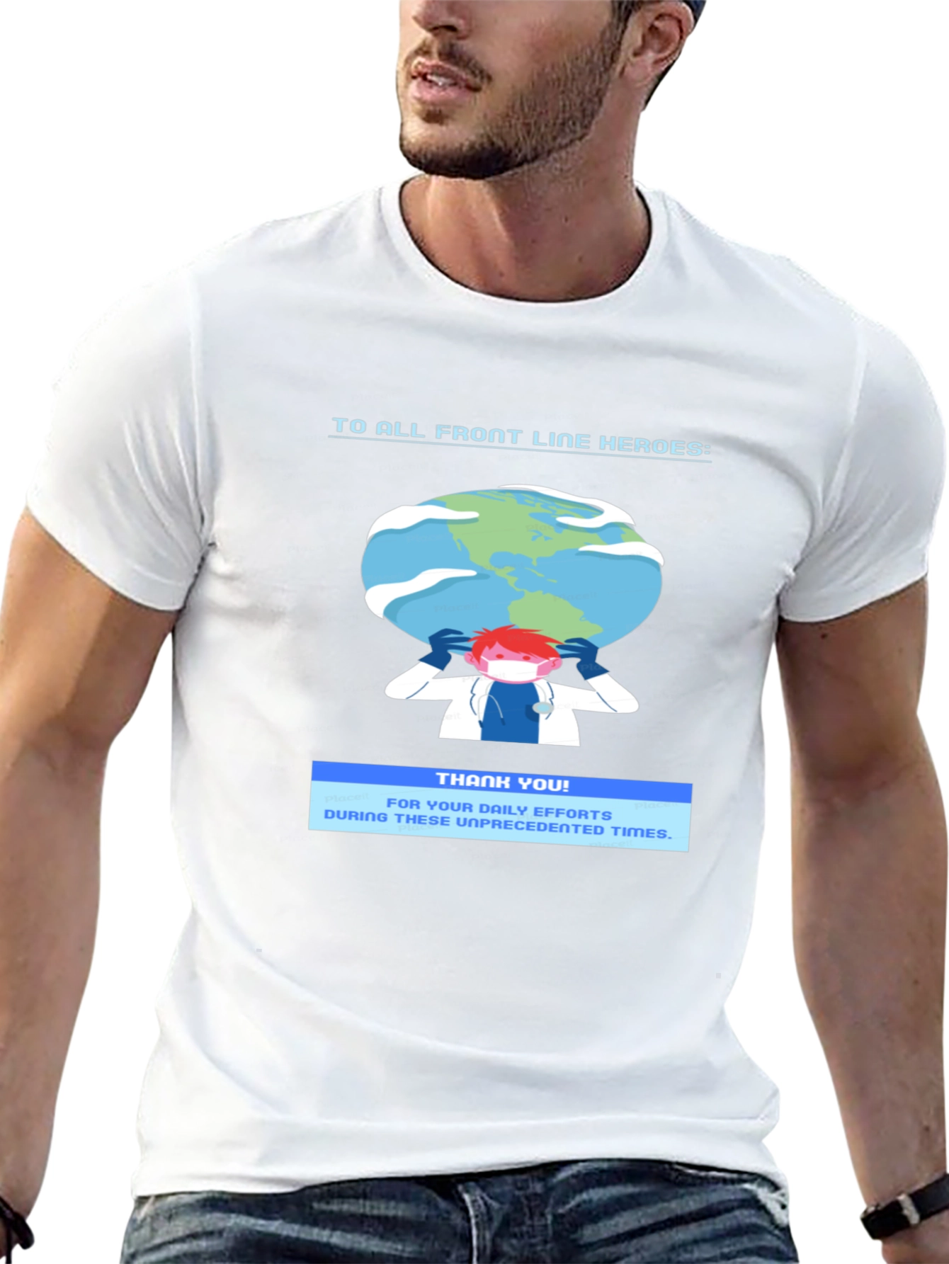 Front Line Heroes Graphic T-Shirt - Thank You Tee