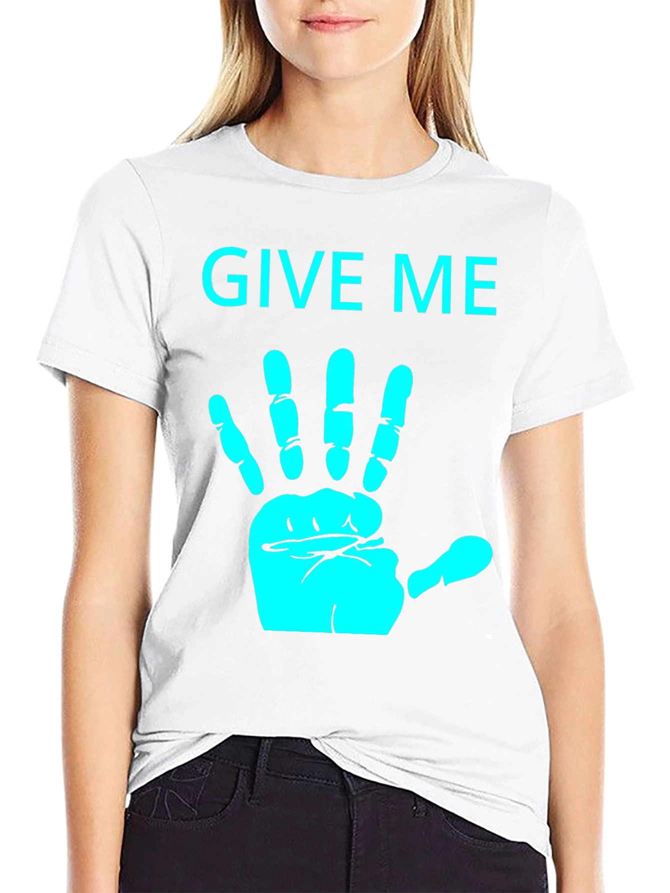 Give Me A Hand Novelty Graphic T-Shirt