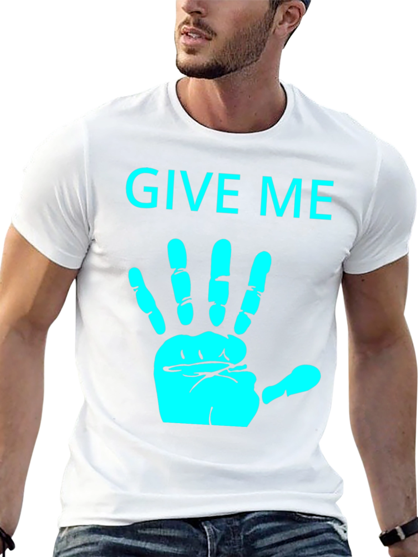 Give Me A Hand Novelty Graphic T-Shirt