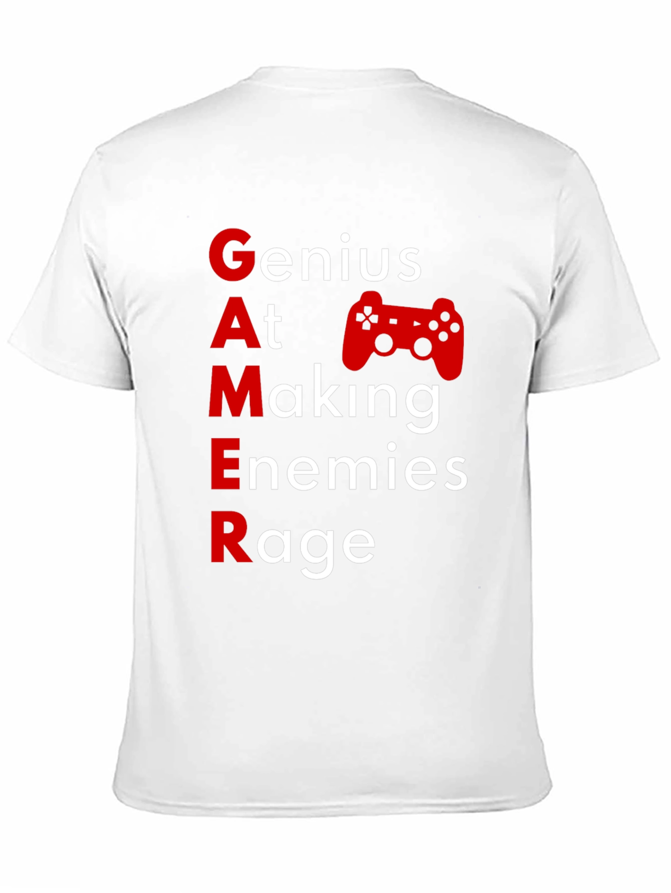 Gamer Graphic T-Shirt - Genius At Making Enemies Rage