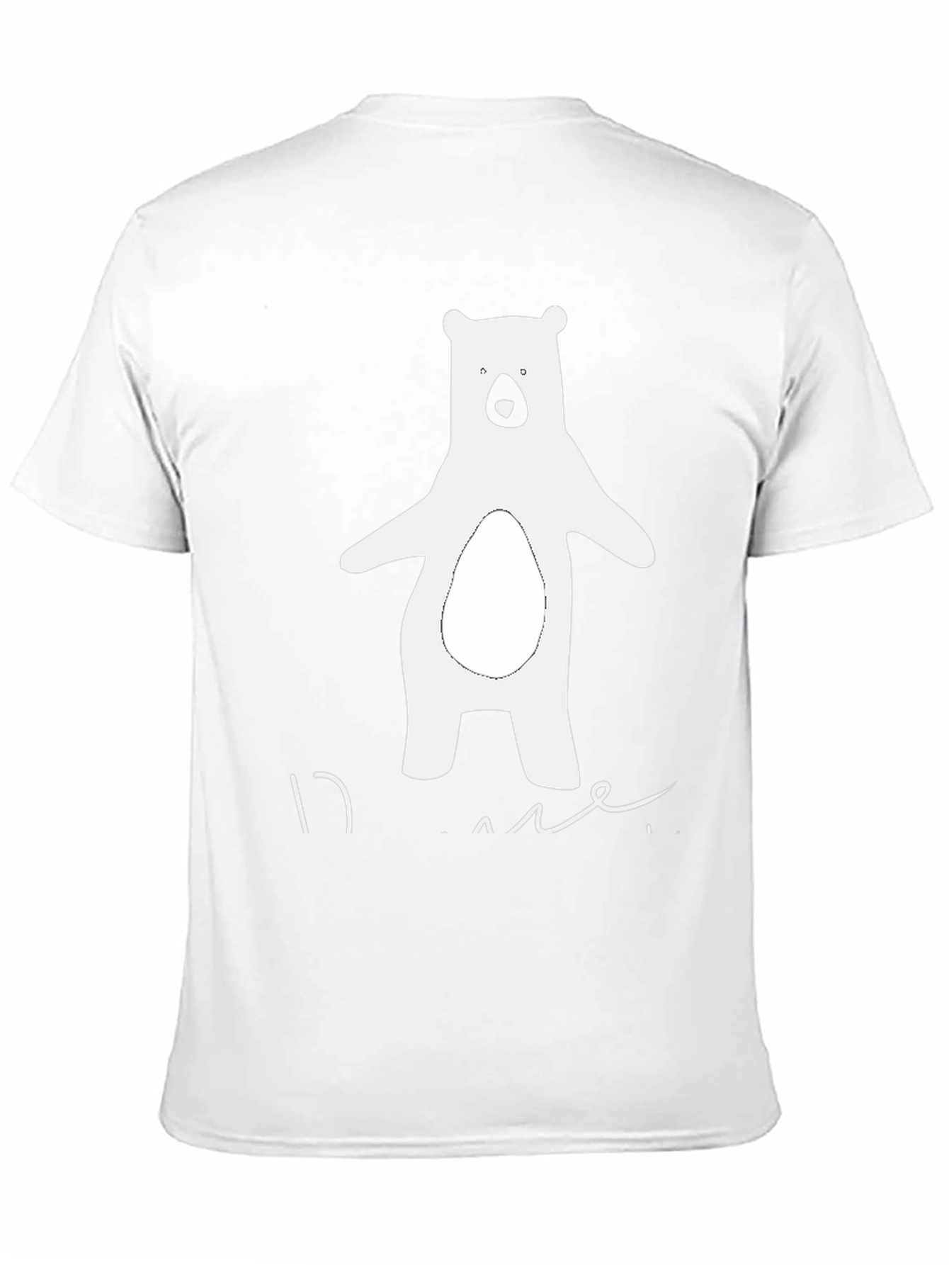 Bear Graphic Black T-Shirt - Casual Style