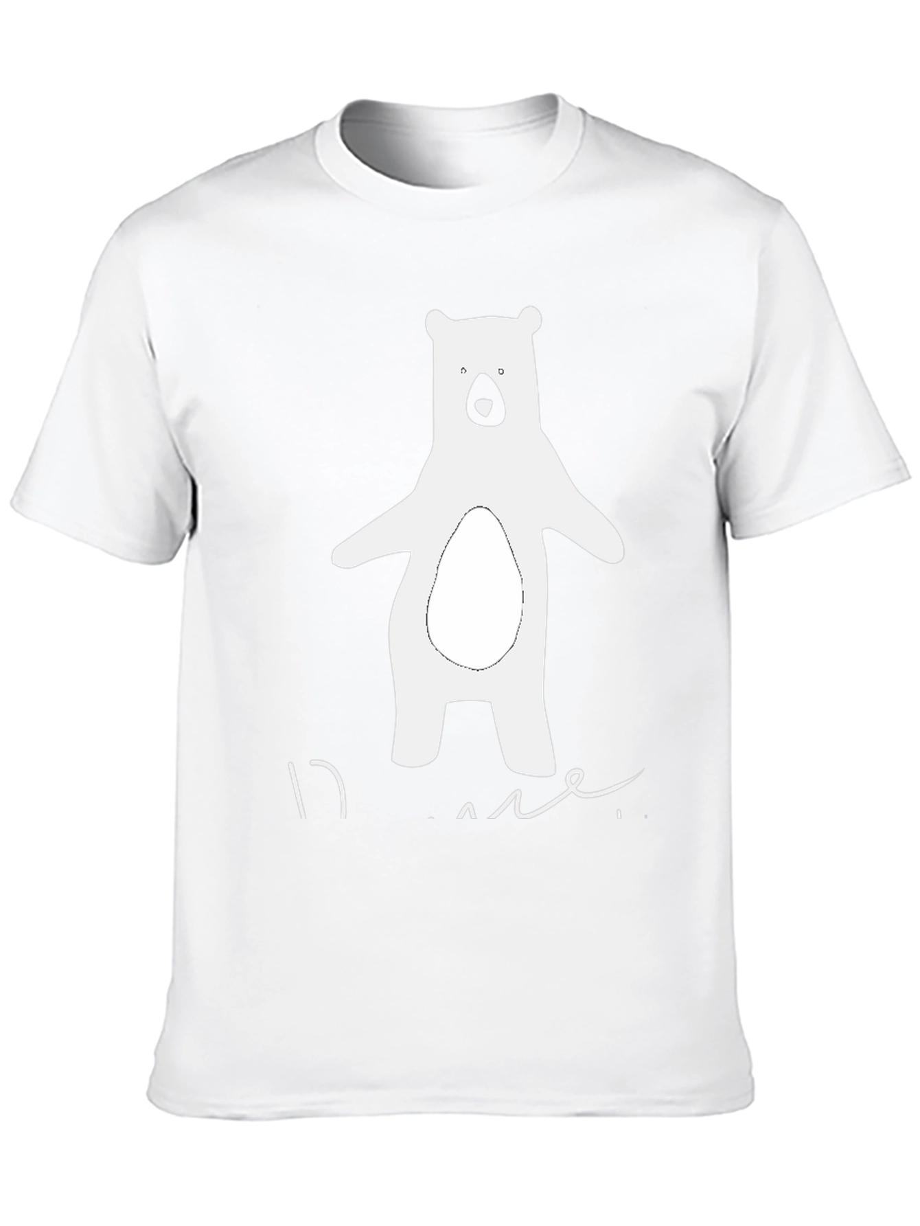 Bear Graphic Black T-Shirt - Casual Style