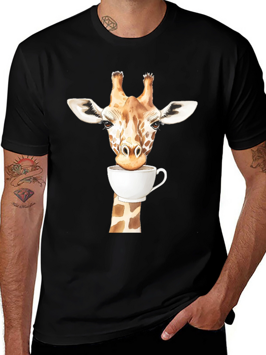 Giraffe Coffee Lover T-Shirt