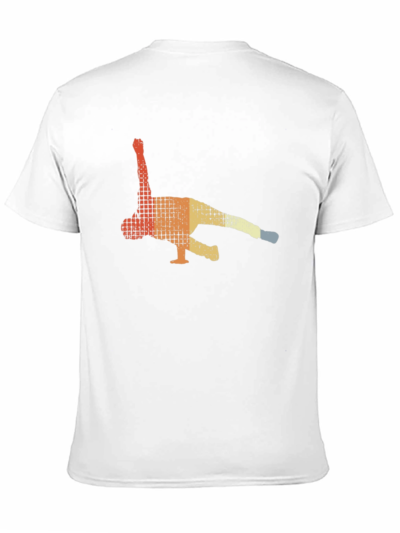 Retro Breakdancer Graphic Tee - Black Cotton T-Shirt