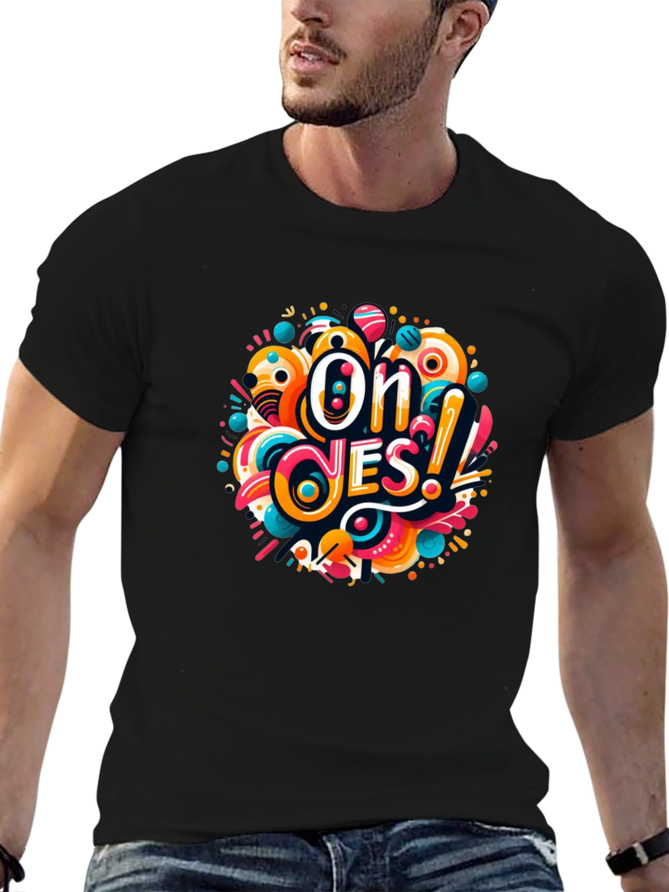 Oh Yes! Graphic T-Shirt - Vibrant Design