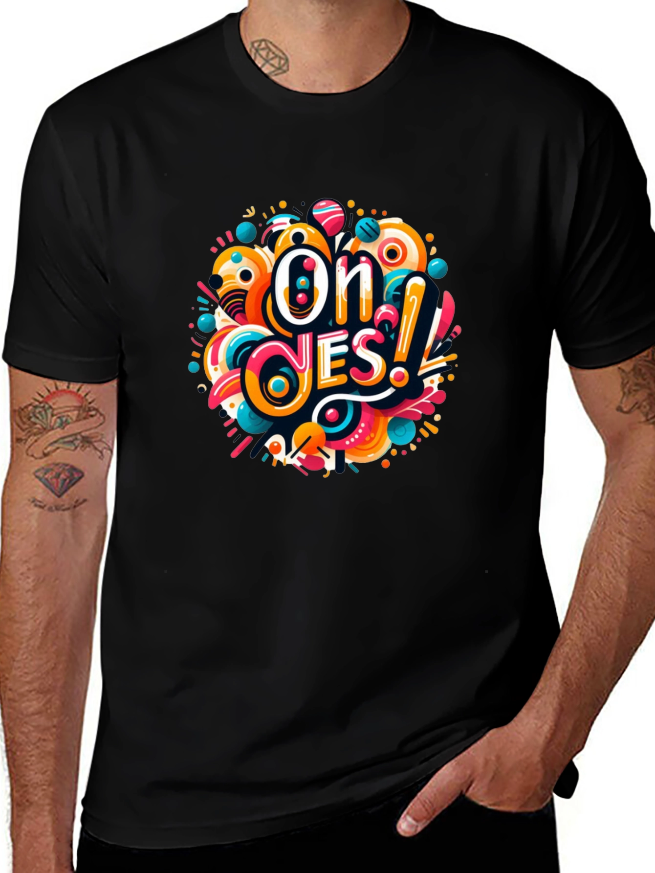 Oh Yes! Graphic T-Shirt - Vibrant Design