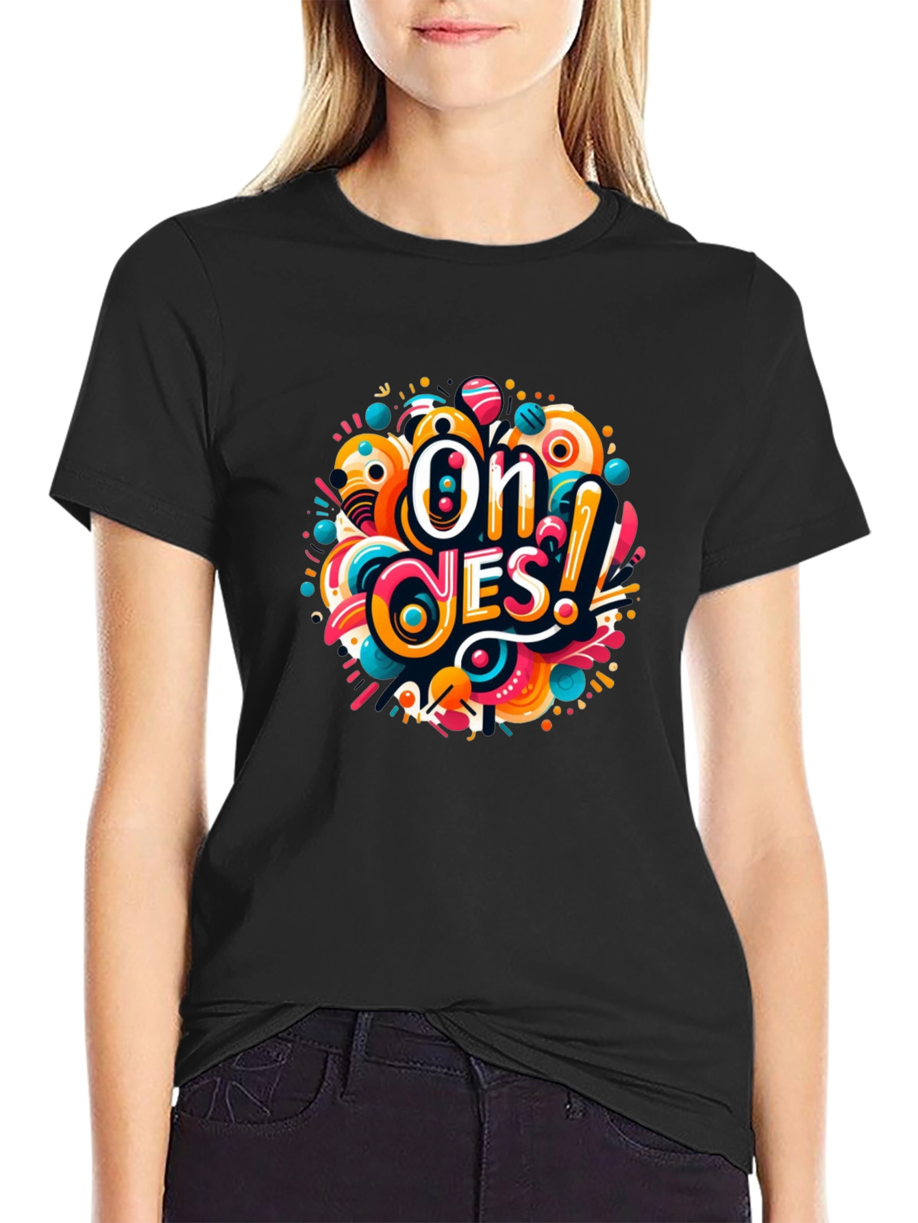 Oh Yes! Graphic T-Shirt - Vibrant Design