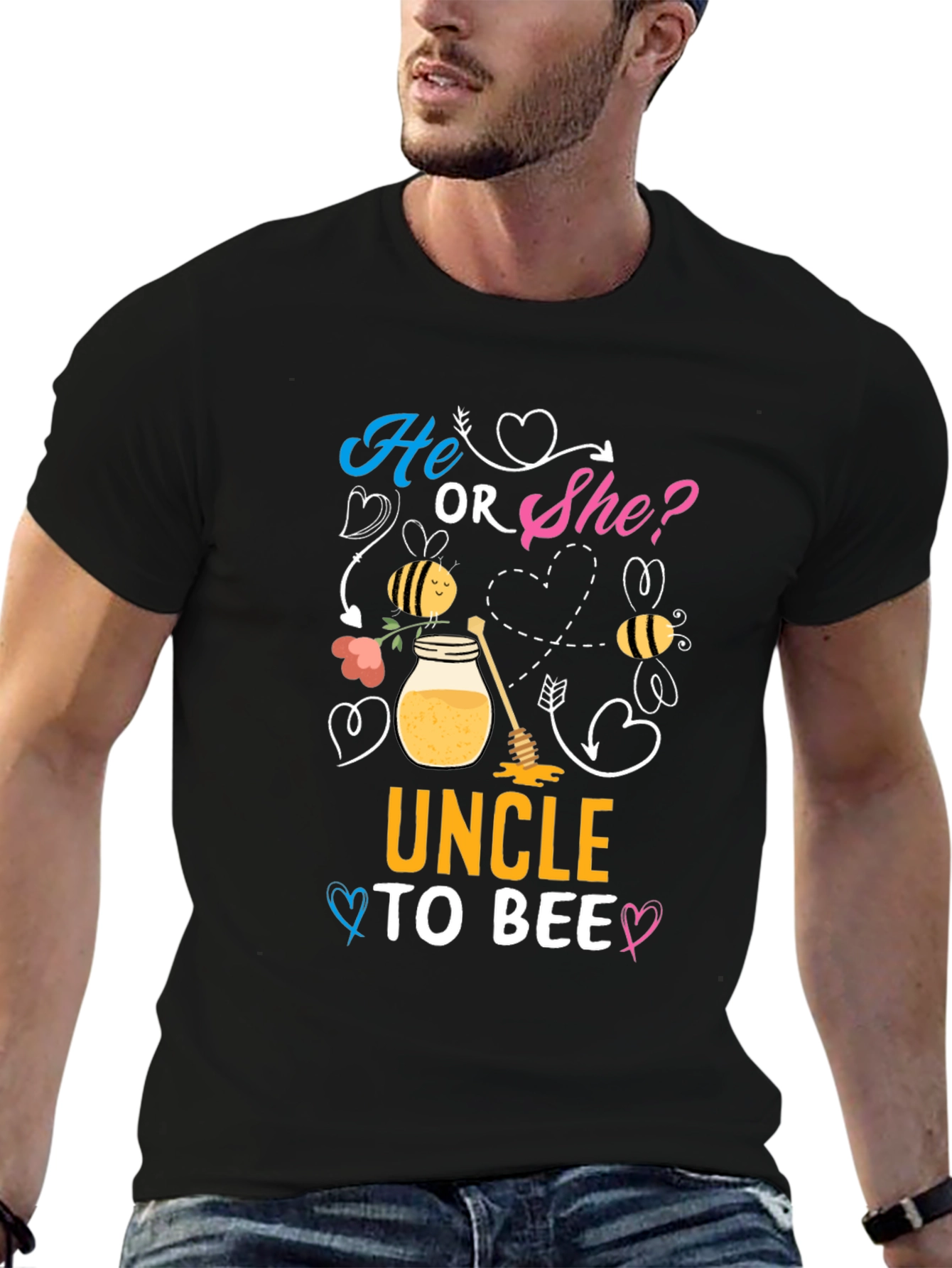 Uncle To Bee T-Shirt: Gender Reveal Party Apparel