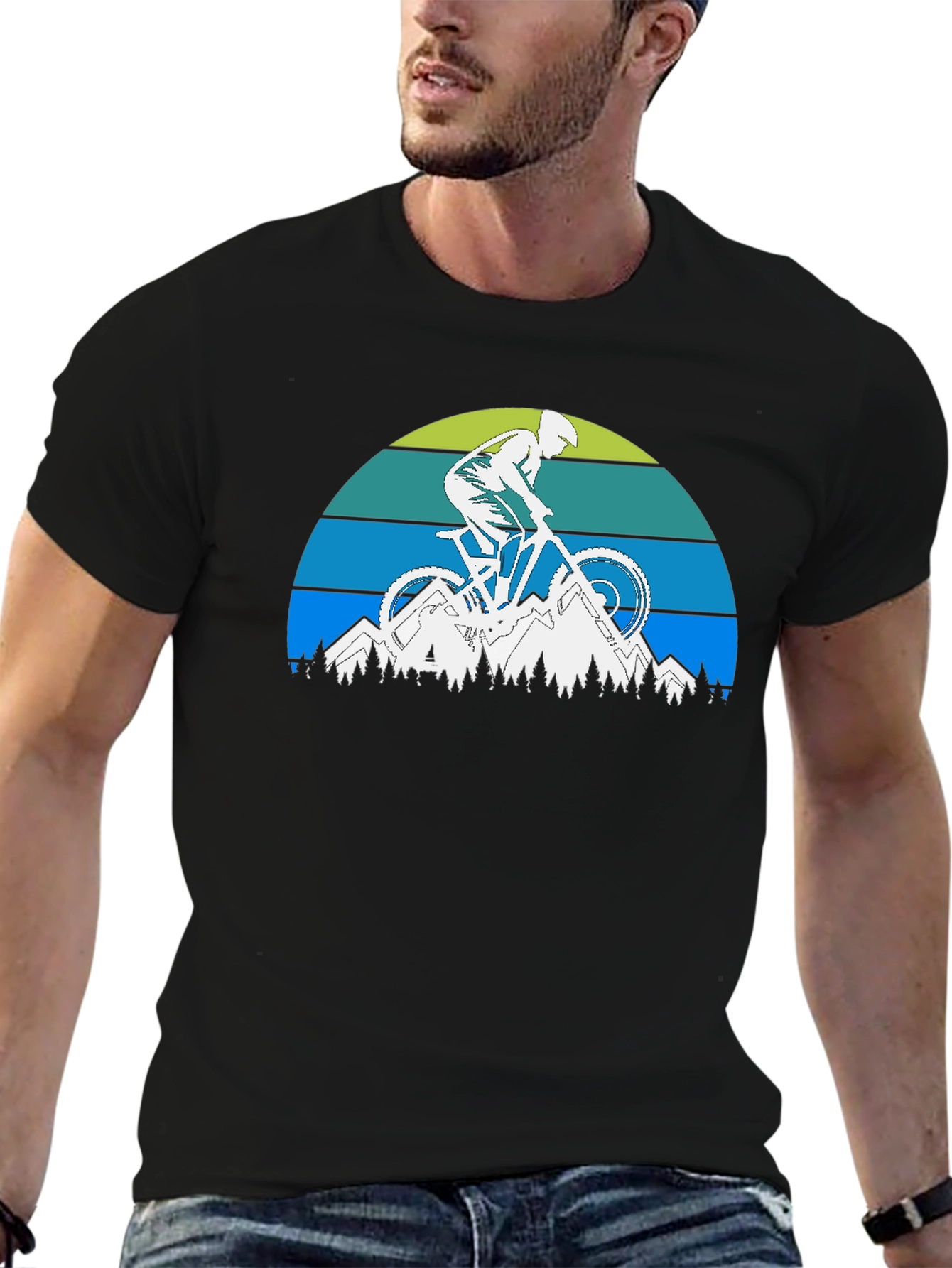 Mountain Biker Graphic Tee - Adventure Ready!