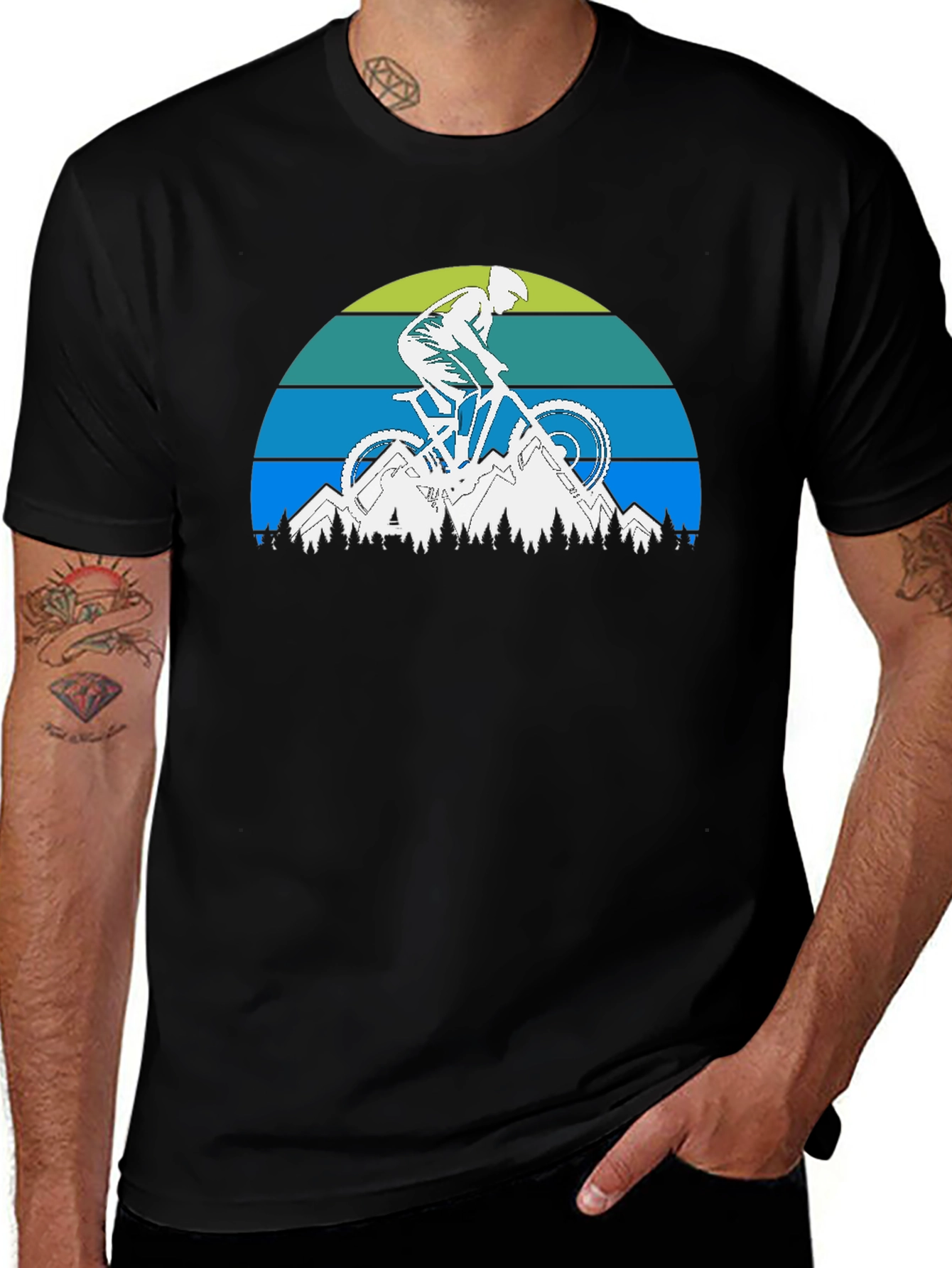 Mountain Biker Graphic Tee - Adventure Ready!