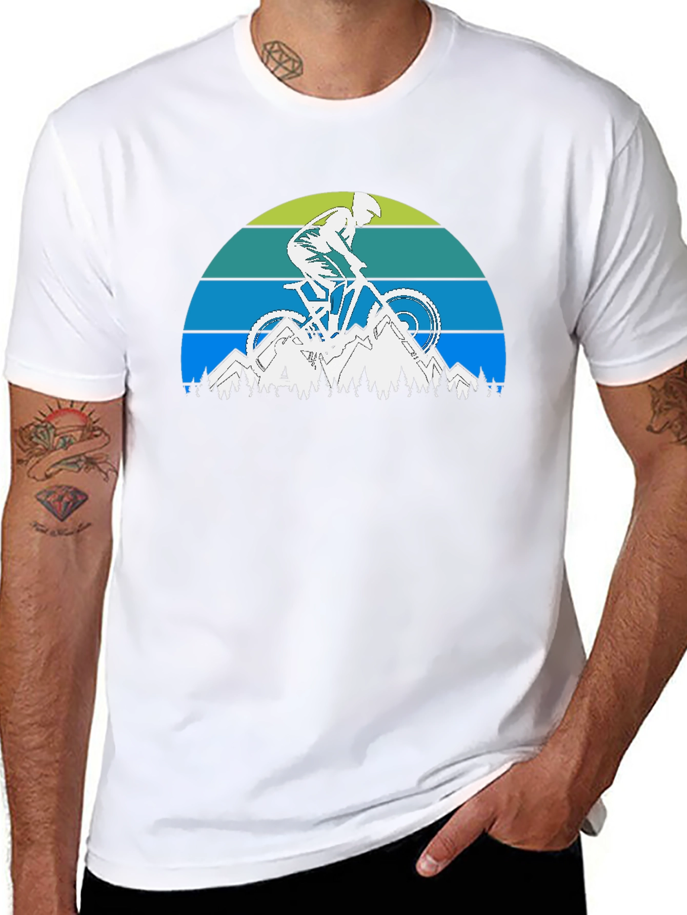 Mountain Biker Graphic Tee - Adventure Ready!