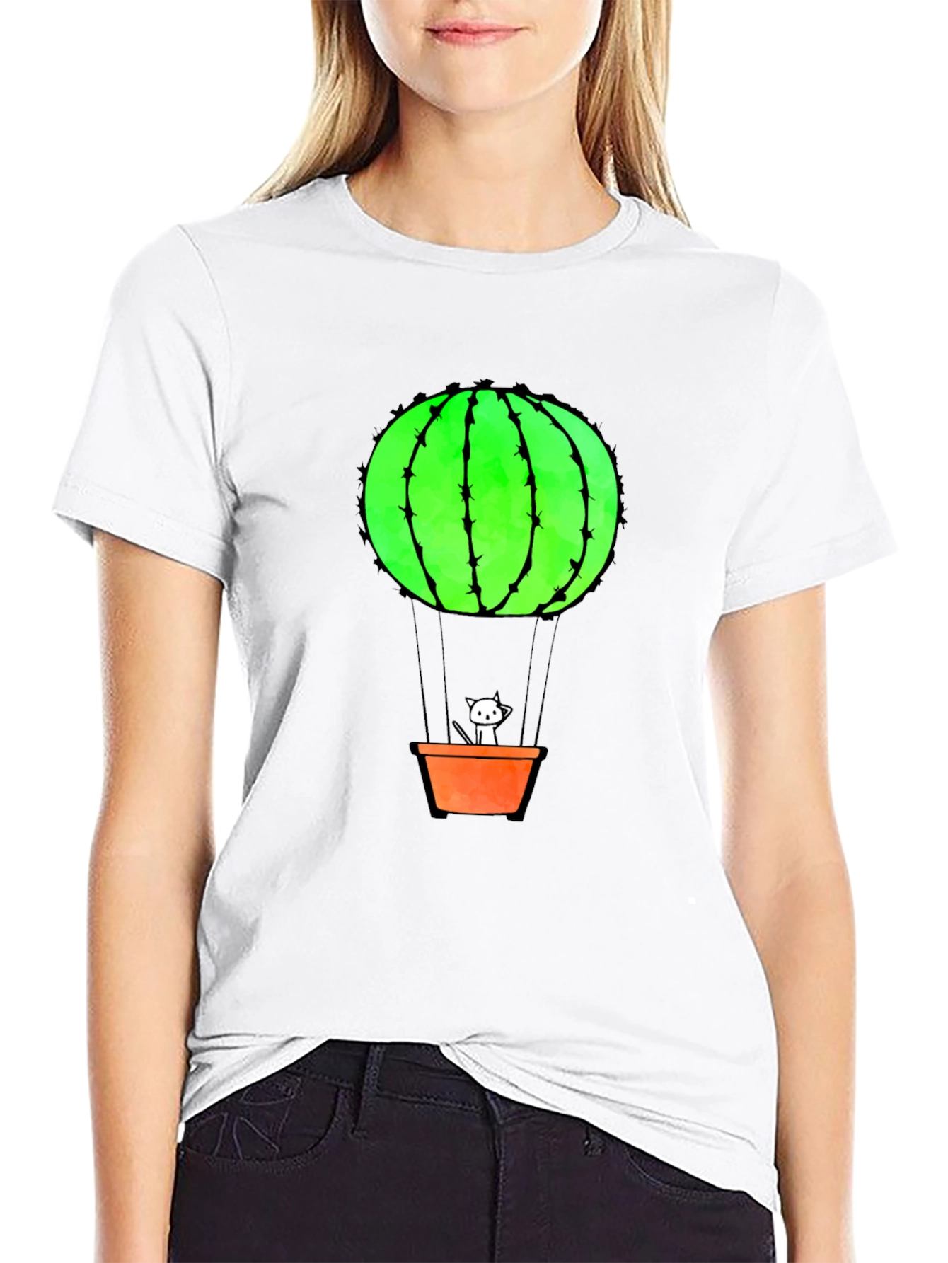 Cactus Balloon Ride Graphic Tee
