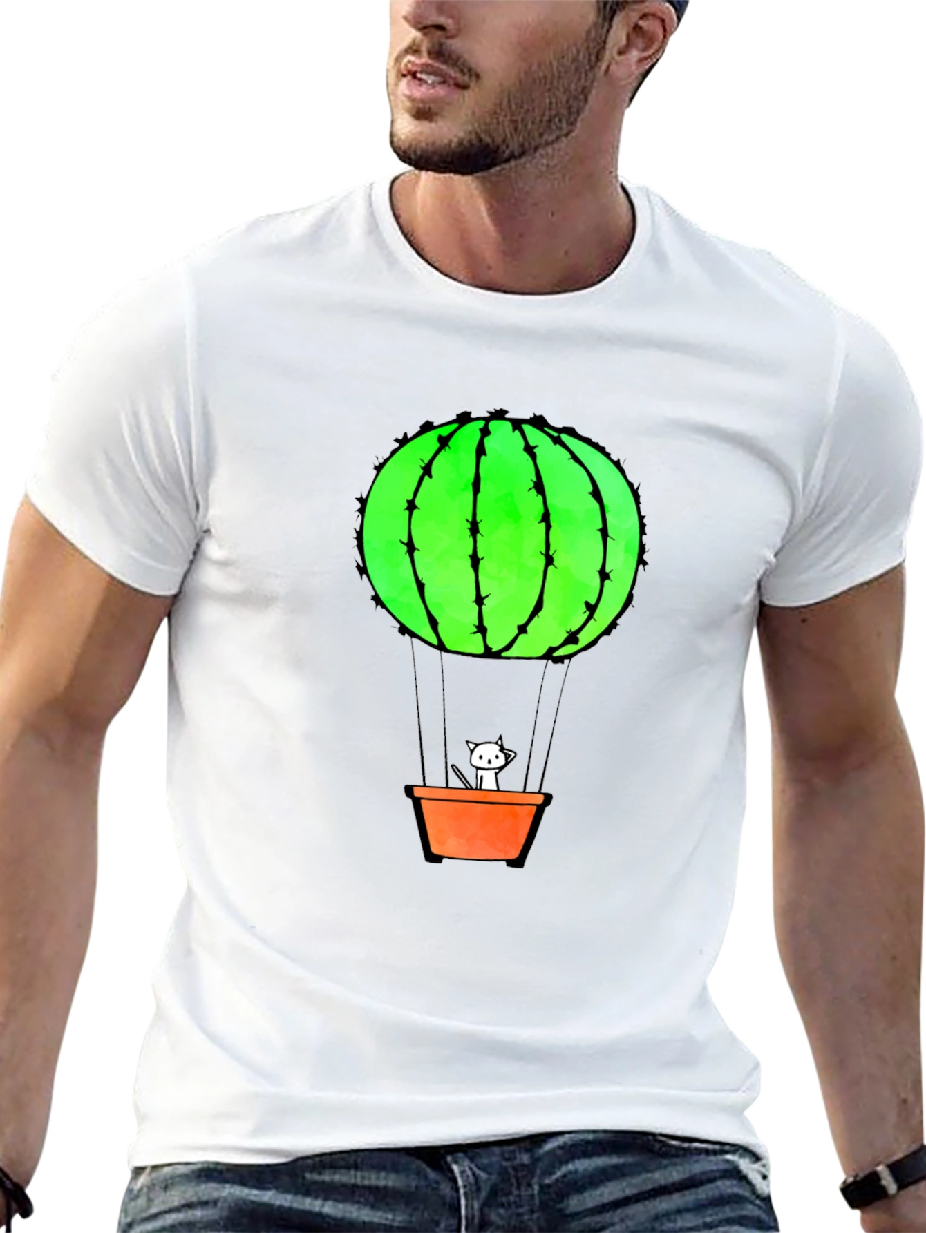 Cactus Balloon Ride Graphic Tee