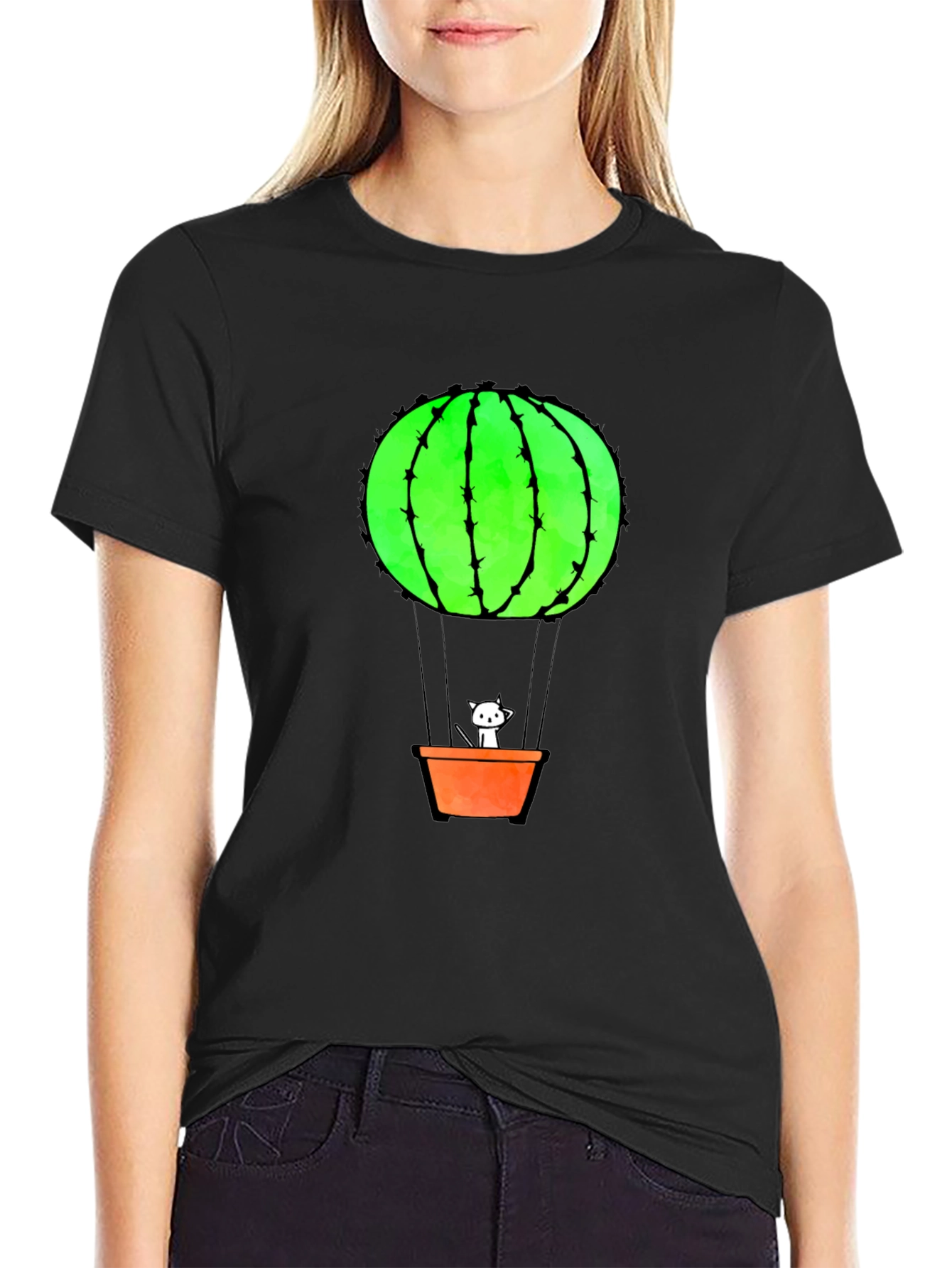 Cactus Balloon Ride Graphic Tee