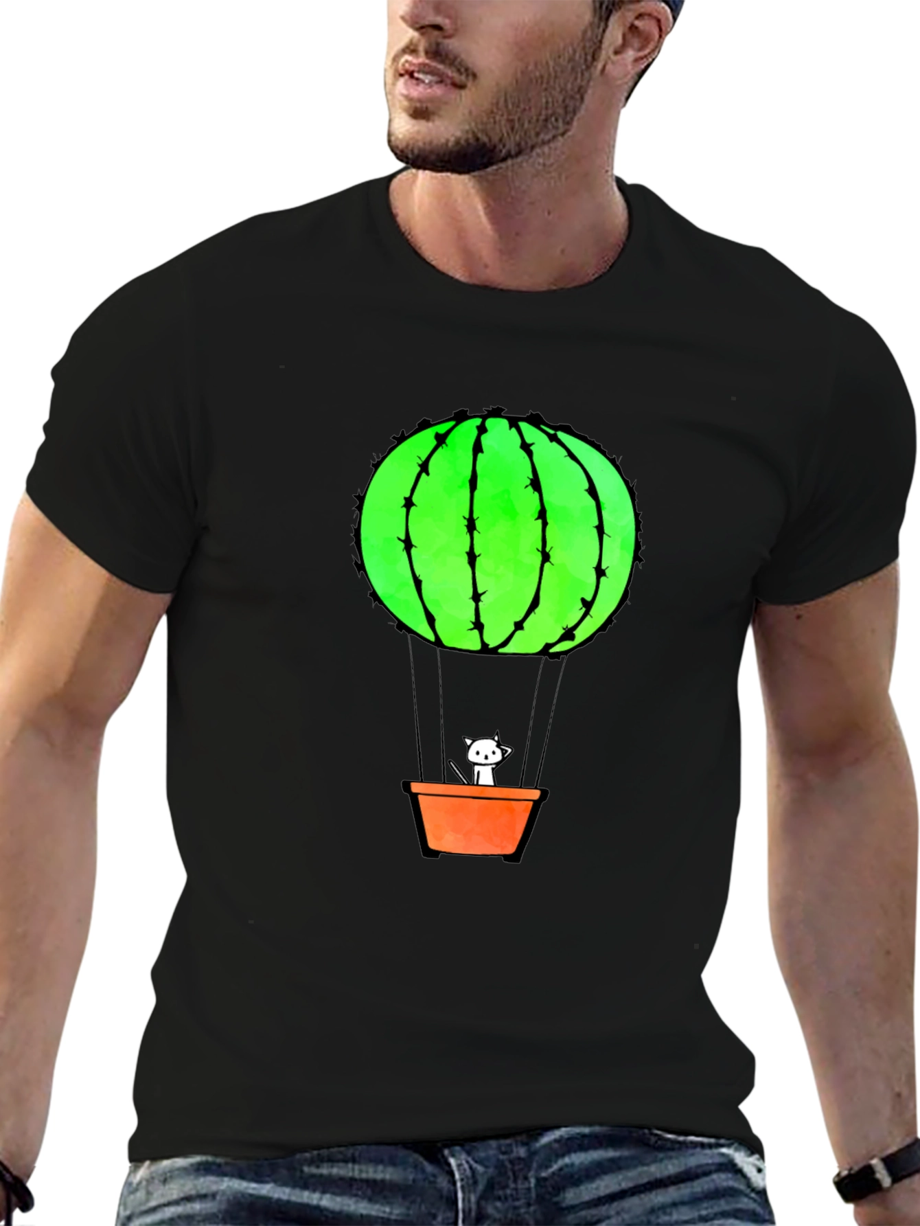 Cactus Balloon Ride Graphic Tee