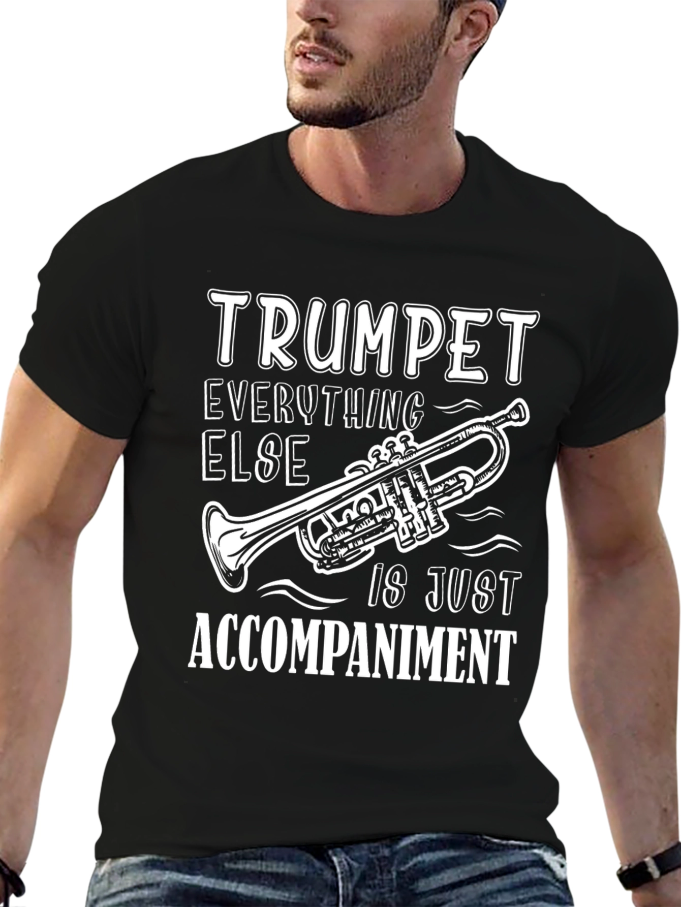 Trumpet Player Humor Graphic T-Shirt