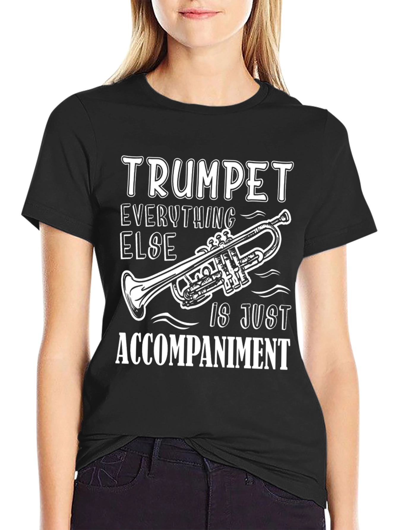 Trumpet Player Humor Graphic T-Shirt