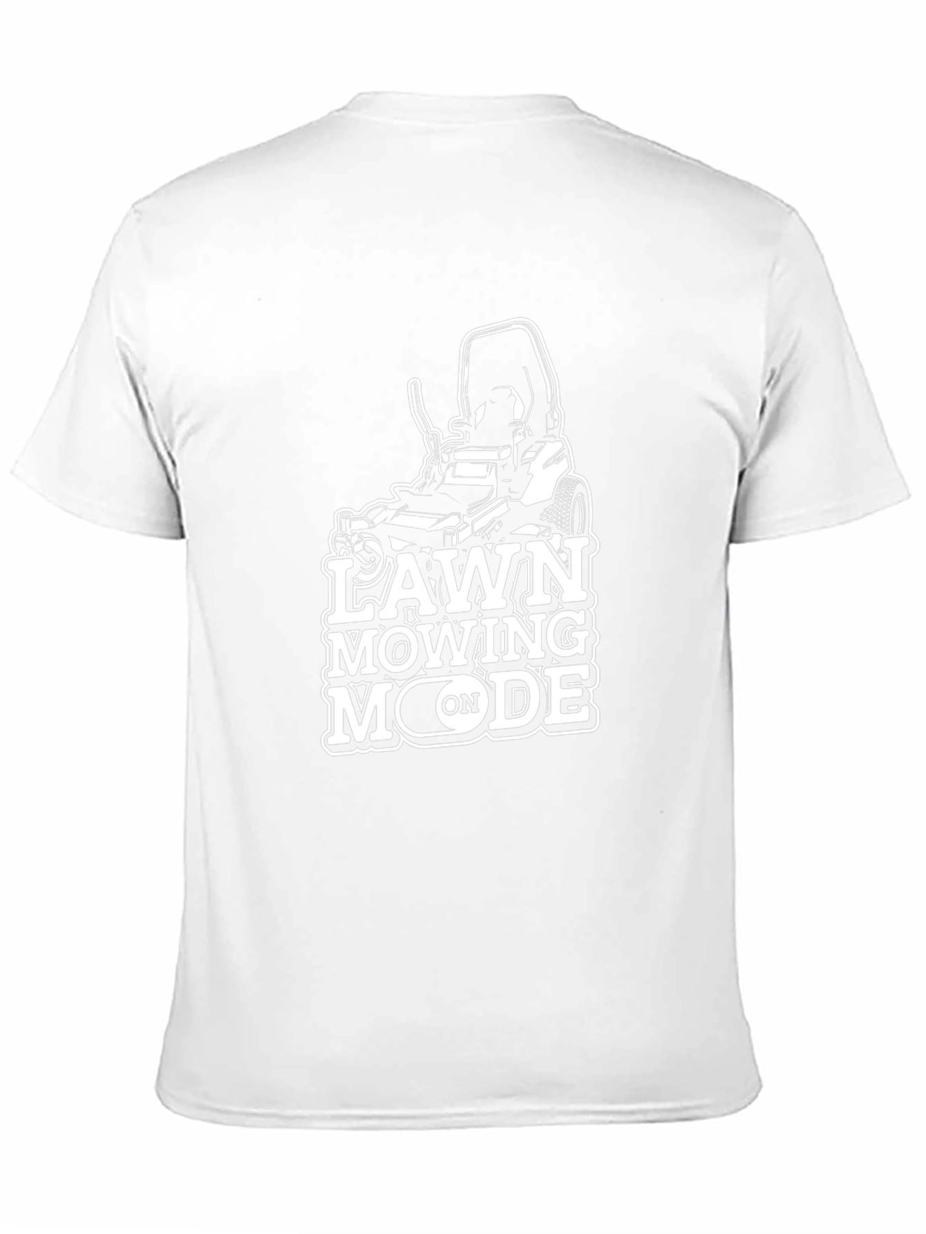 Lawn Mowing Mode On Graphic T-Shirt - Black