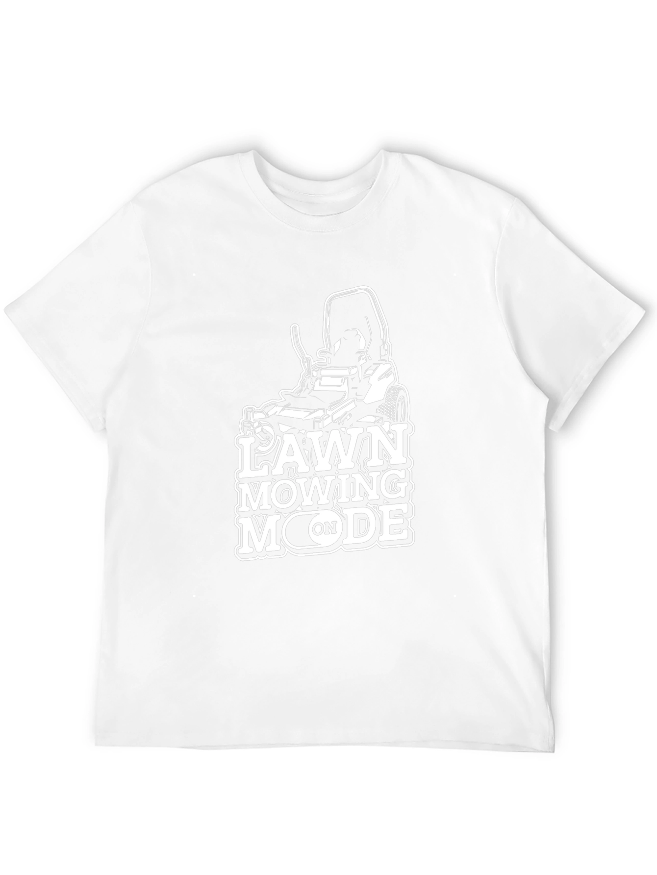 Lawn Mowing Mode On Graphic T-Shirt - Black