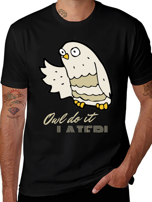 Owl Do It Graphic Tee - Funny Bird Pun T-Shirt